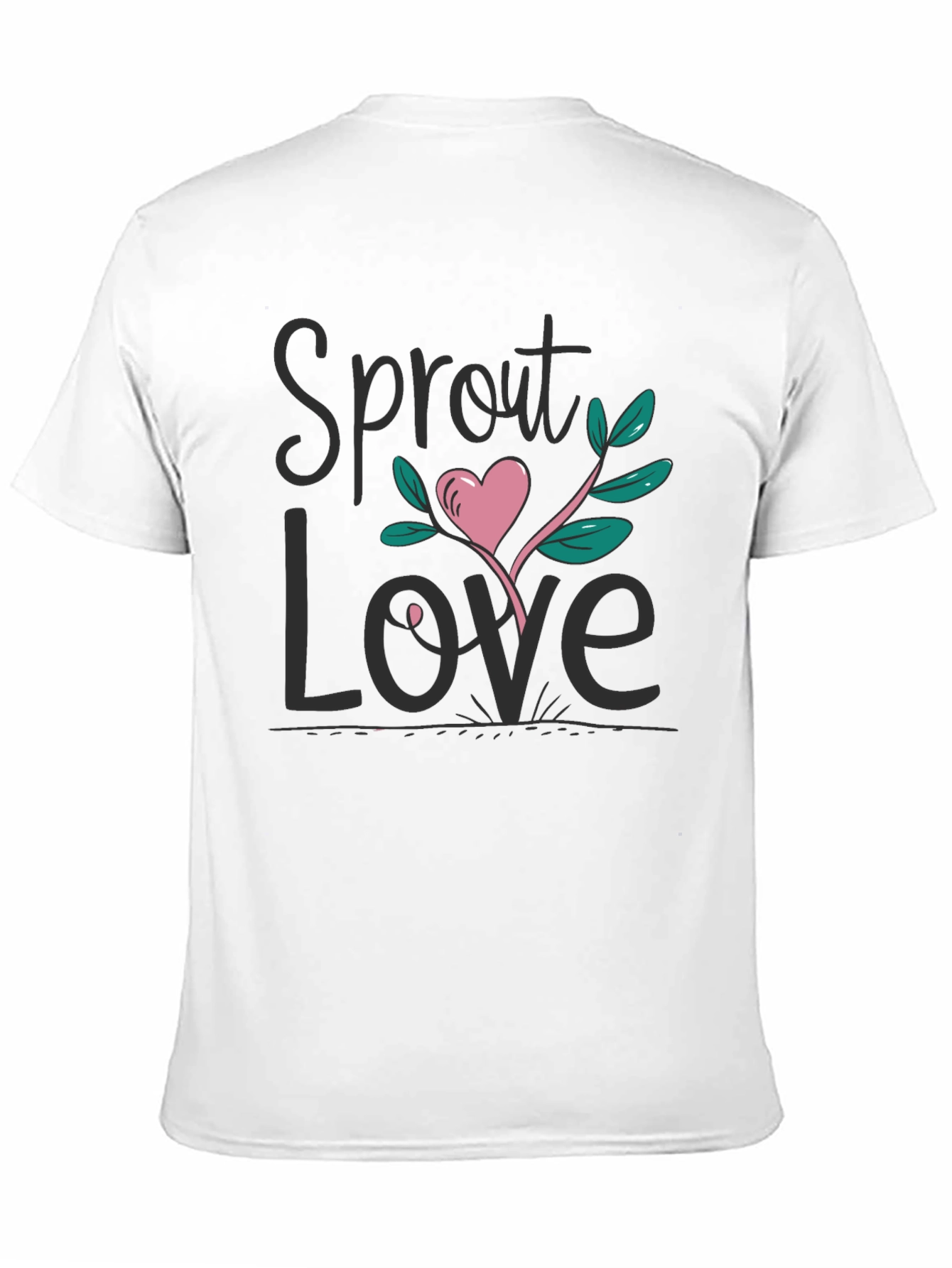 Sprout Love Black Graphic Tee