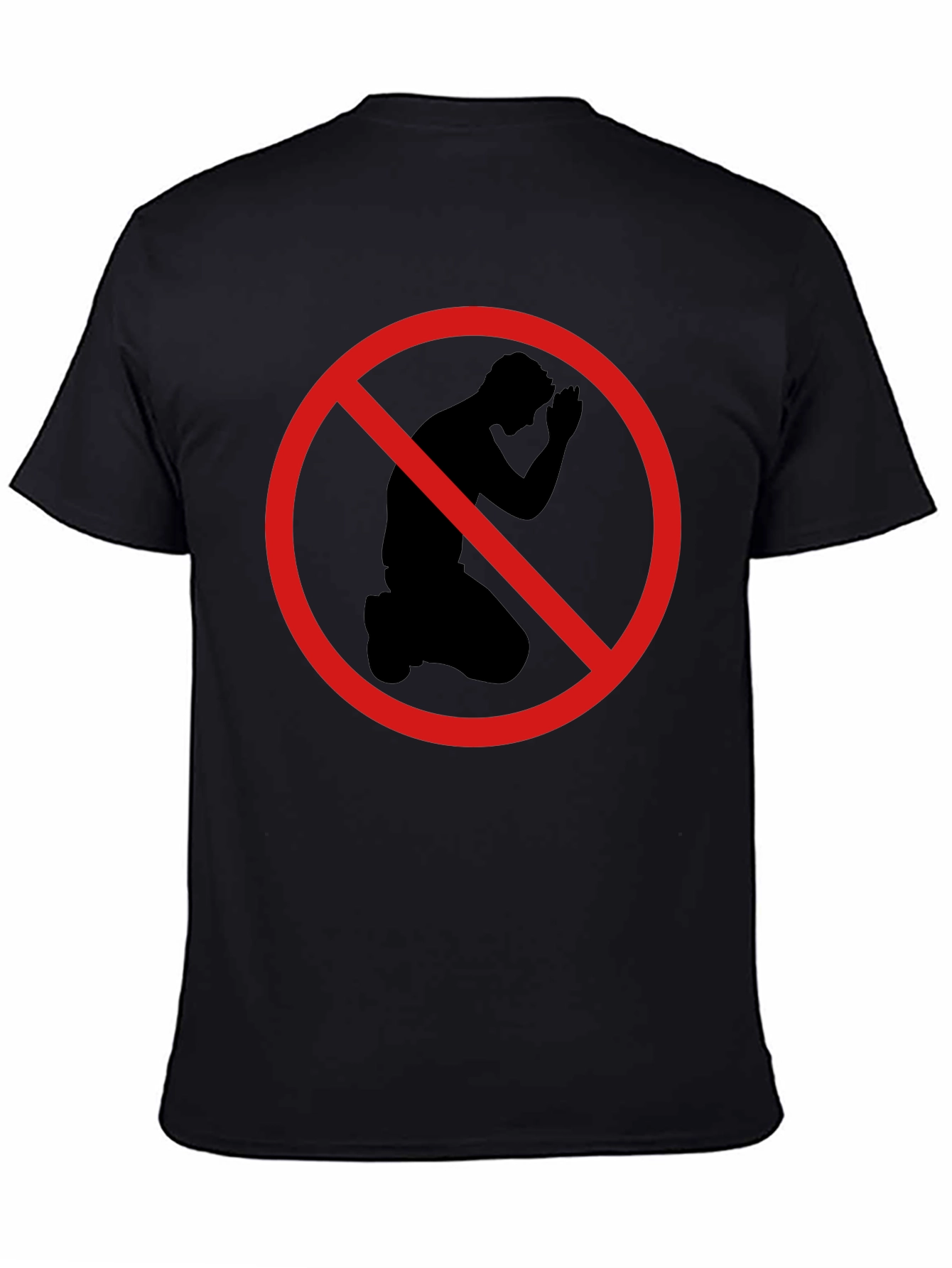 Black T-Shirt: No Kneeling Graphic Tee