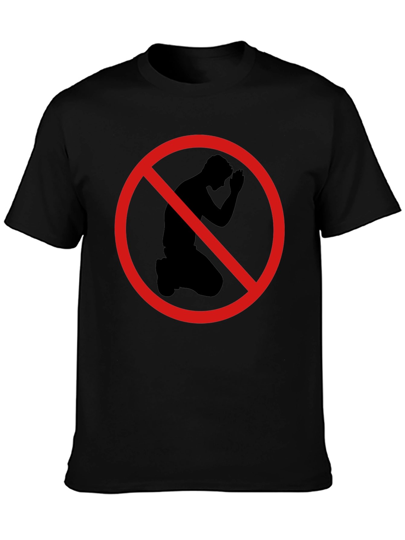 Black T-Shirt: No Kneeling Graphic Tee