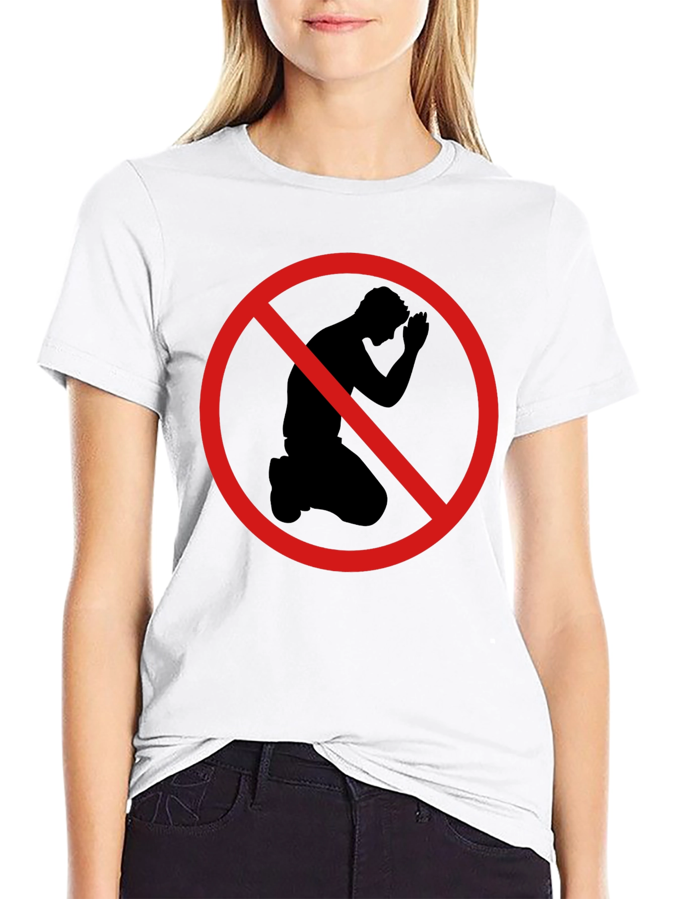 Black T-Shirt: No Kneeling Graphic Tee