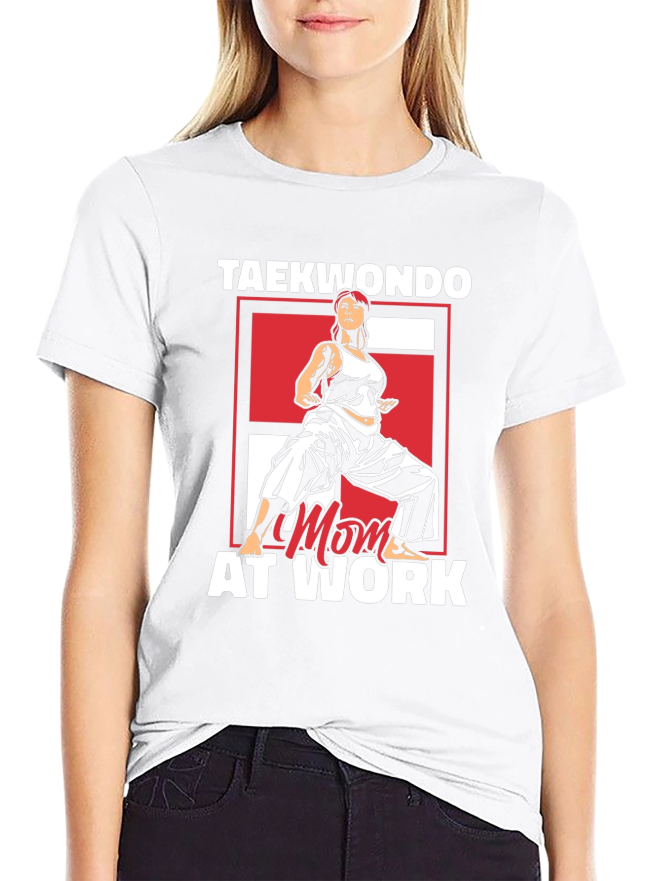 Taekwondo Mom at Work Graphic T-Shirt