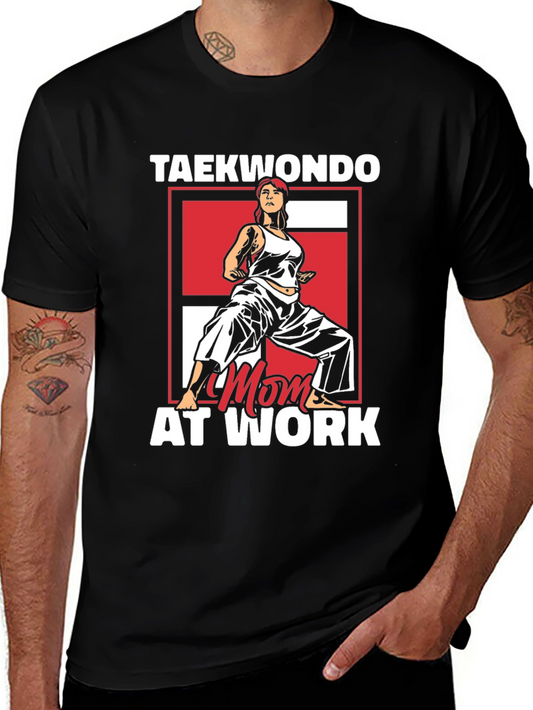 Taekwondo Mom at Work Graphic T-Shirt