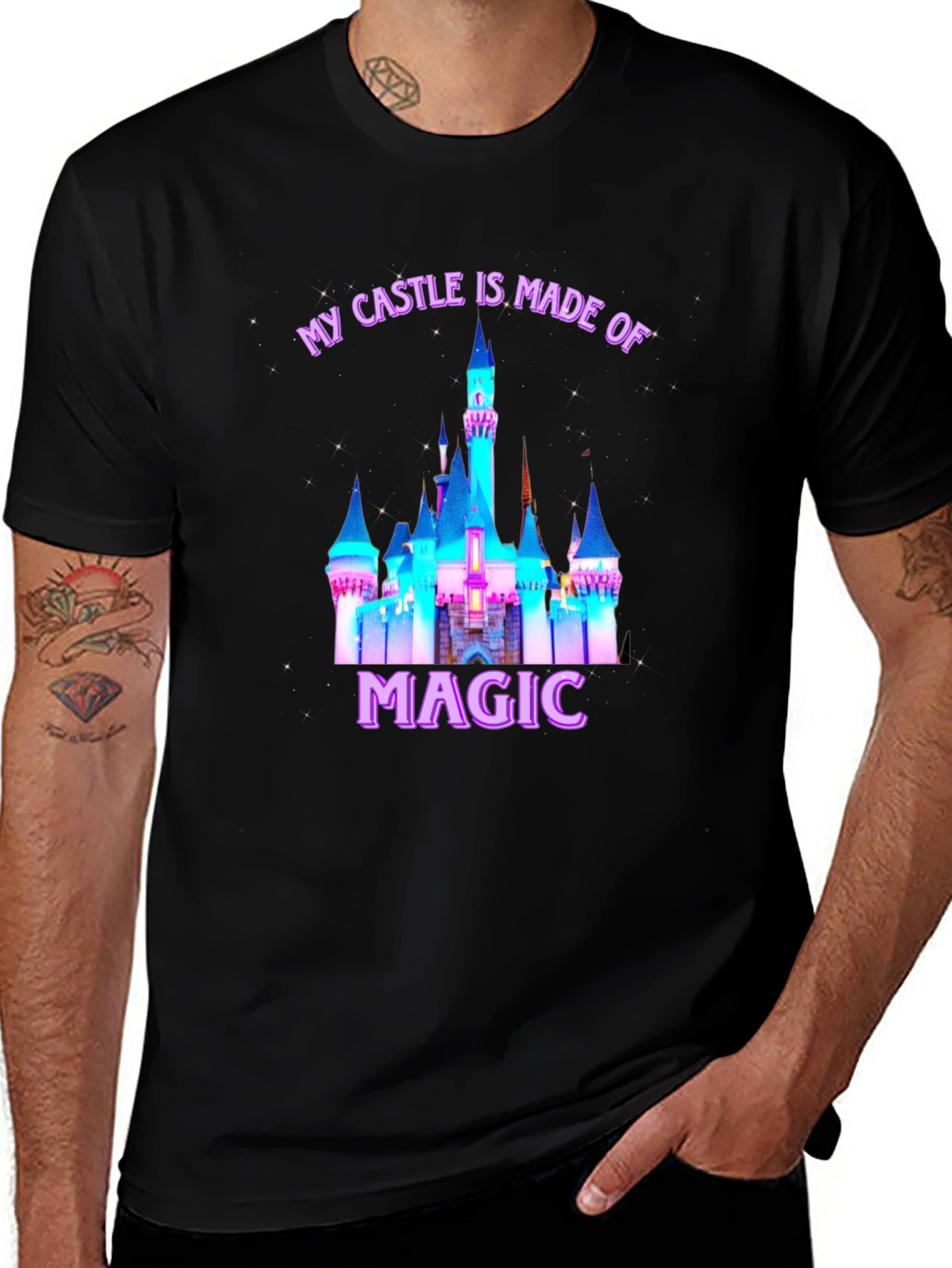 Magical Castle Graphic Tee - Unisex Soft Cotton T-Shirt