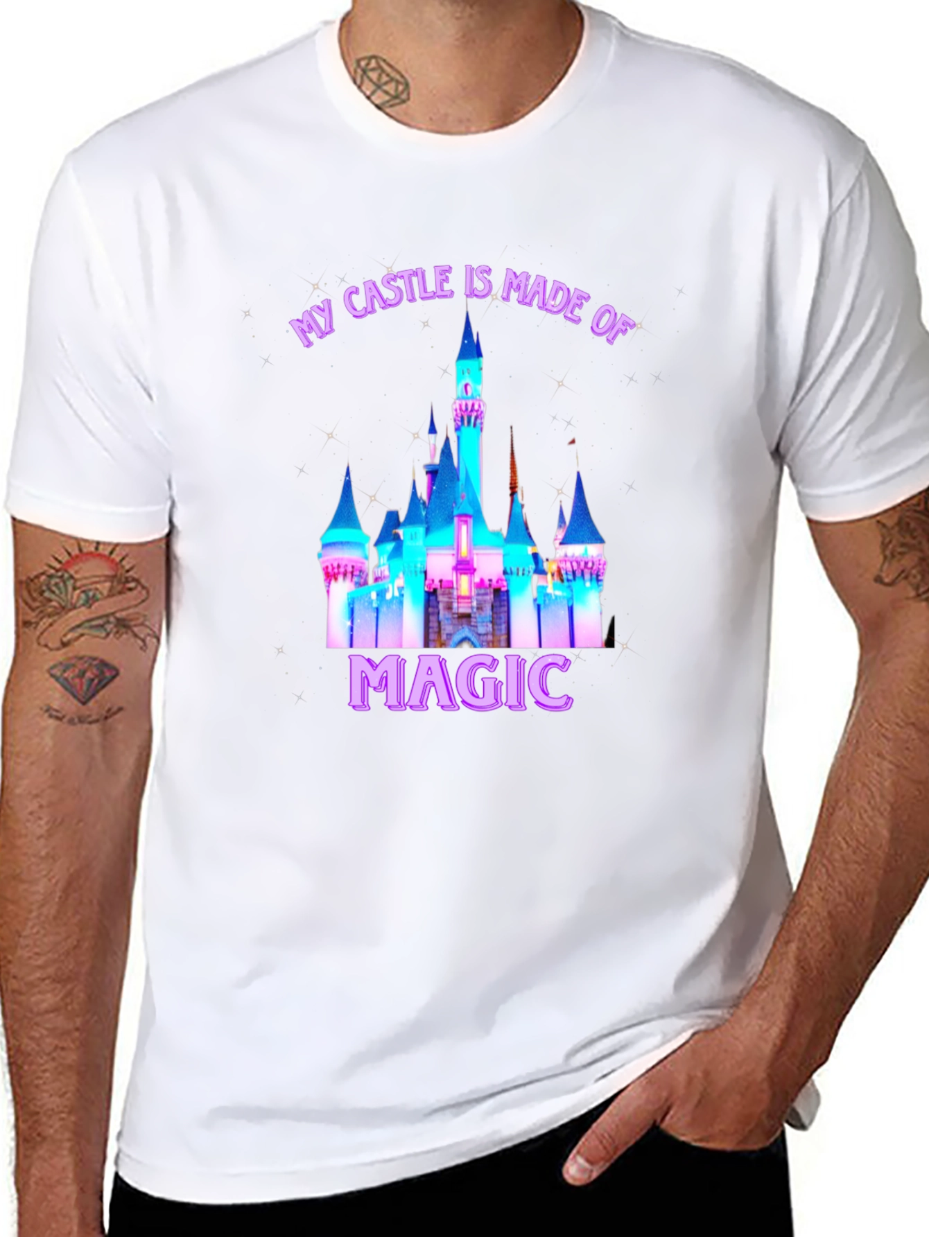 Magical Castle Graphic Tee - Unisex Soft Cotton T-Shirt