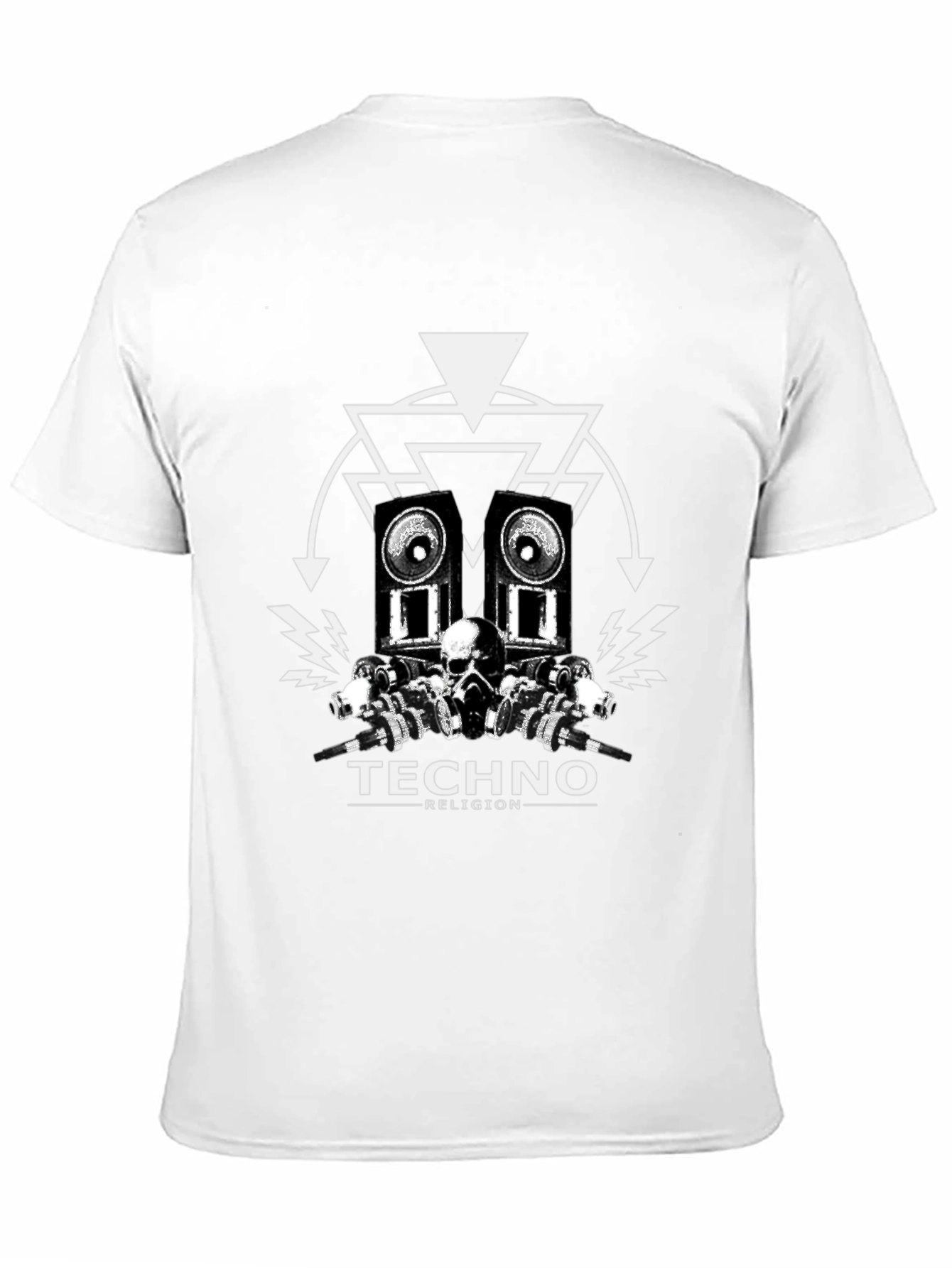 Techno Religion Black Graphic T-Shirt