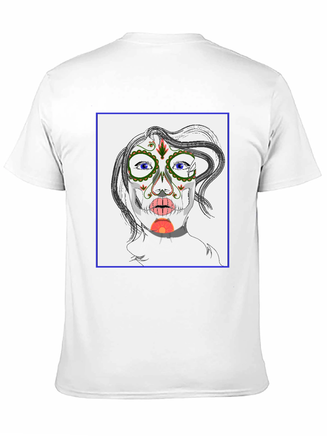 Sugar Skull Face Black T-Shirt