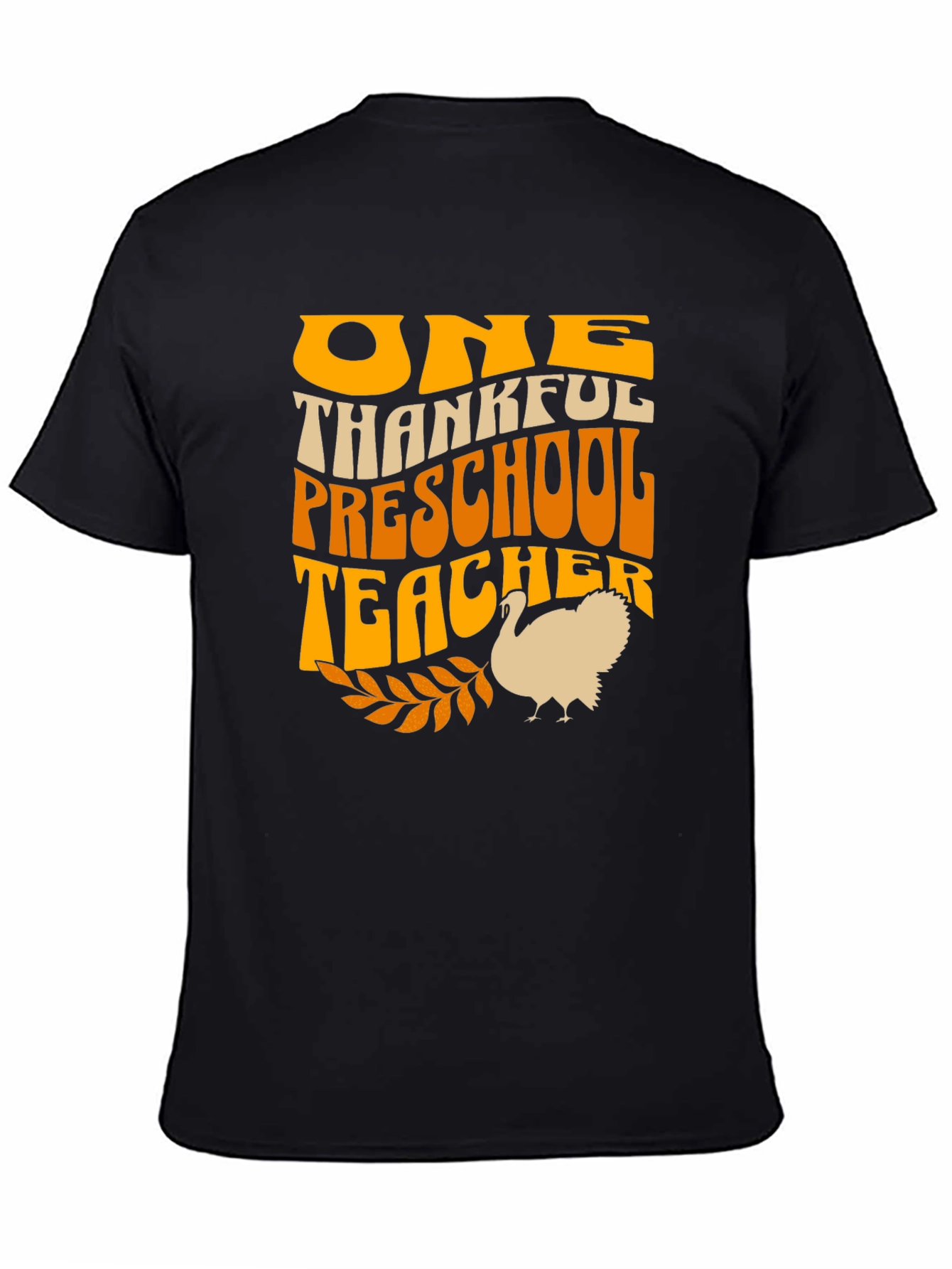 One Thankful Preschool Teacher Thanksgiving T-Shirt