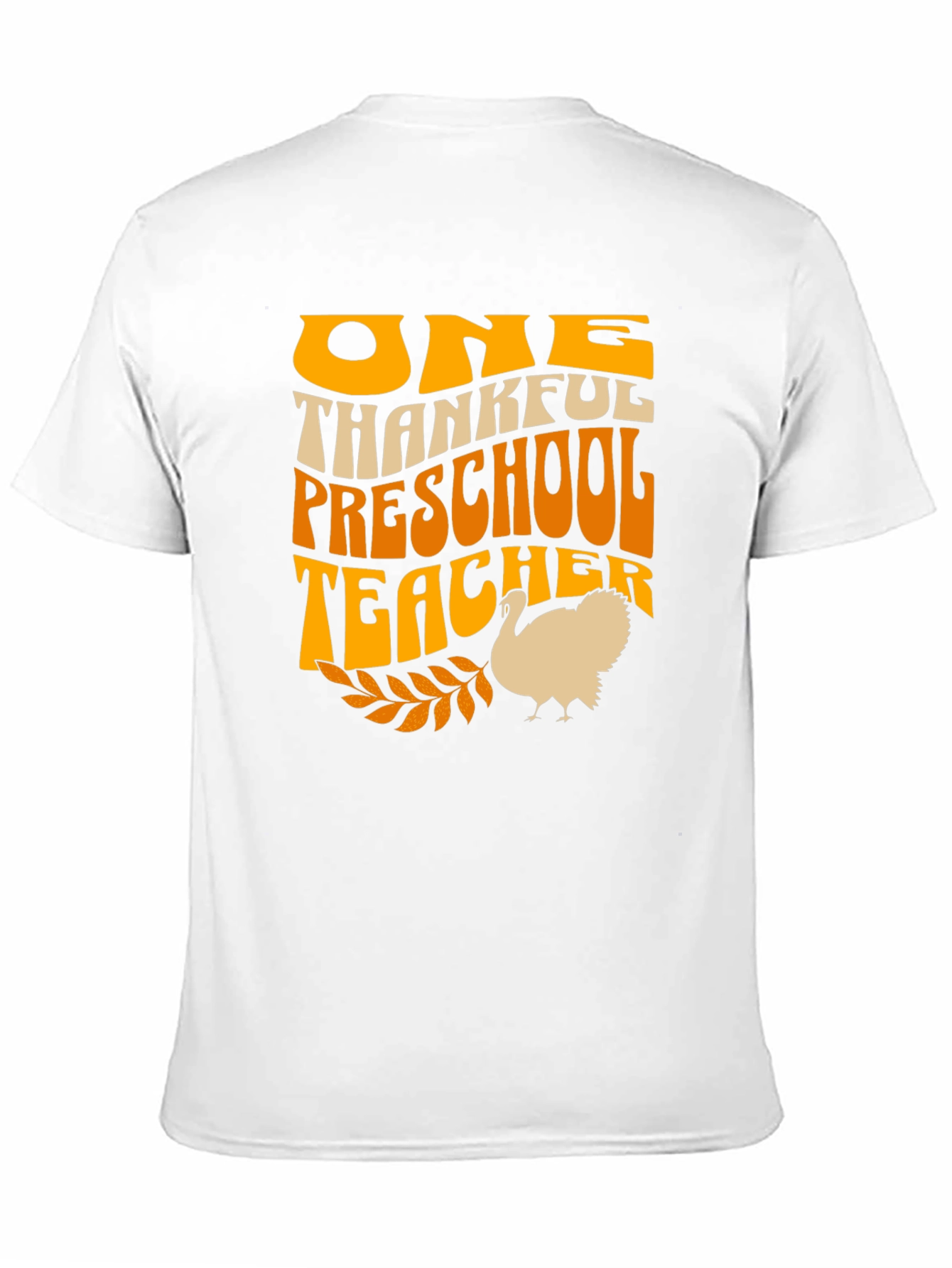 One Thankful Preschool Teacher Thanksgiving T-Shirt