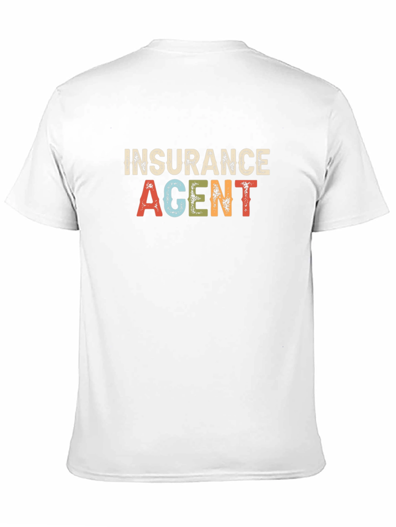 Insurance Agent Graphic Tee - Black Cotton Blend T-Shirt