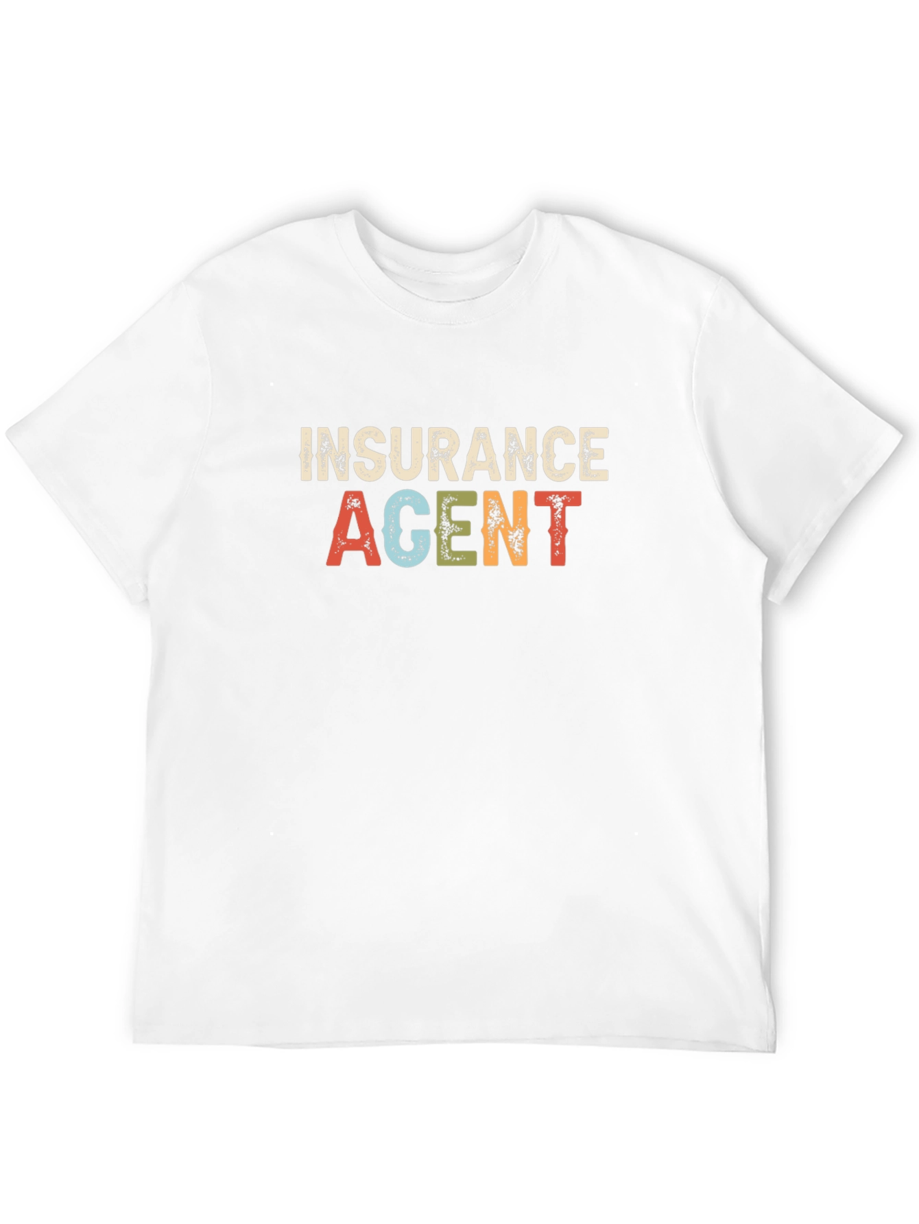 Insurance Agent Graphic Tee - Black Cotton Blend T-Shirt