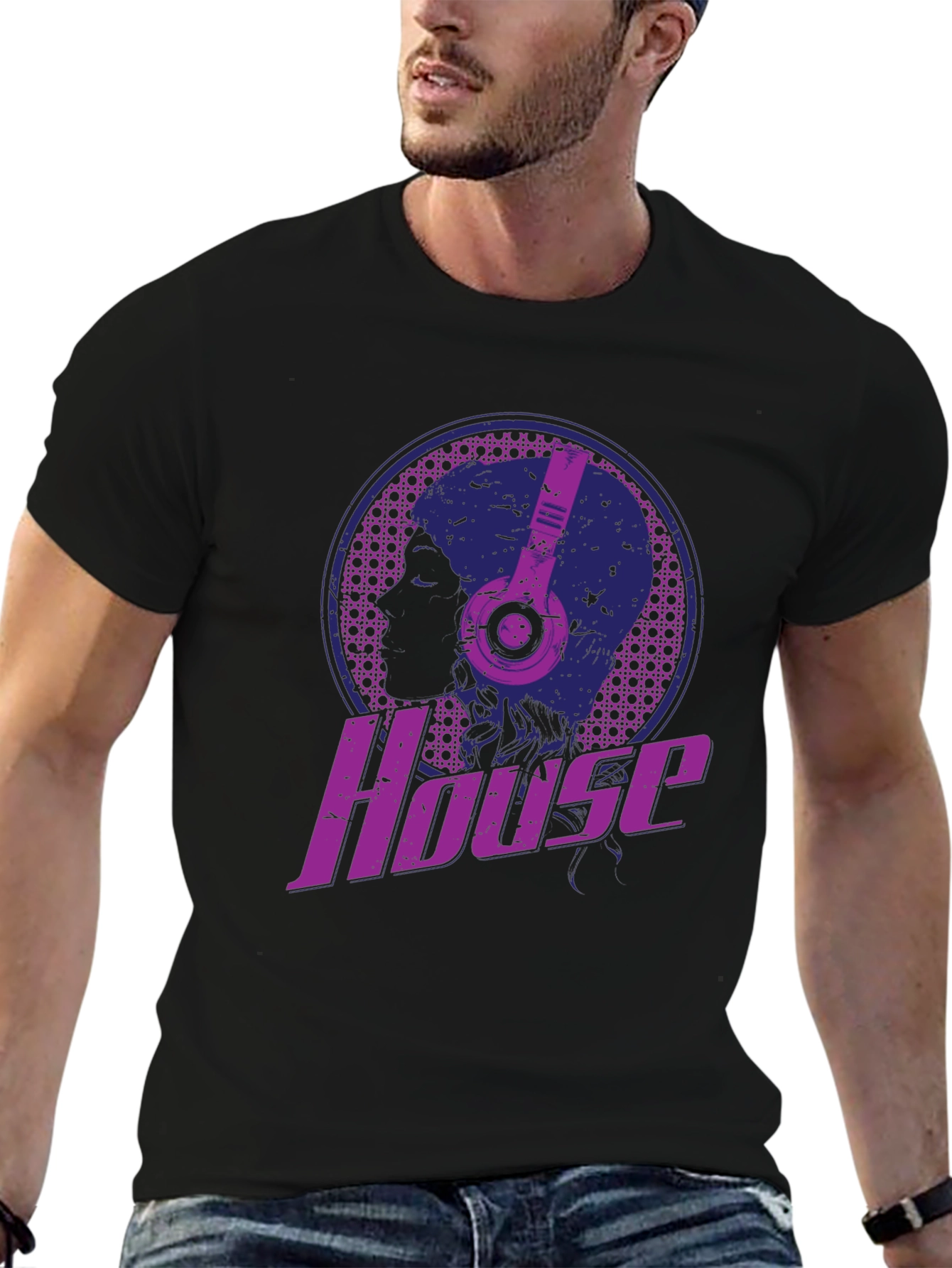 House Music T-Shirt - DJ Headphones Graphic Tee