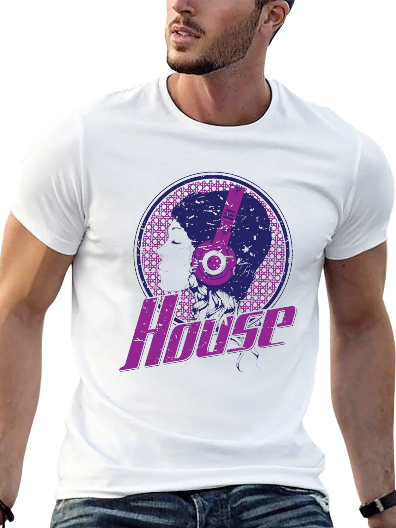House Music T-Shirt - DJ Headphones Graphic Tee