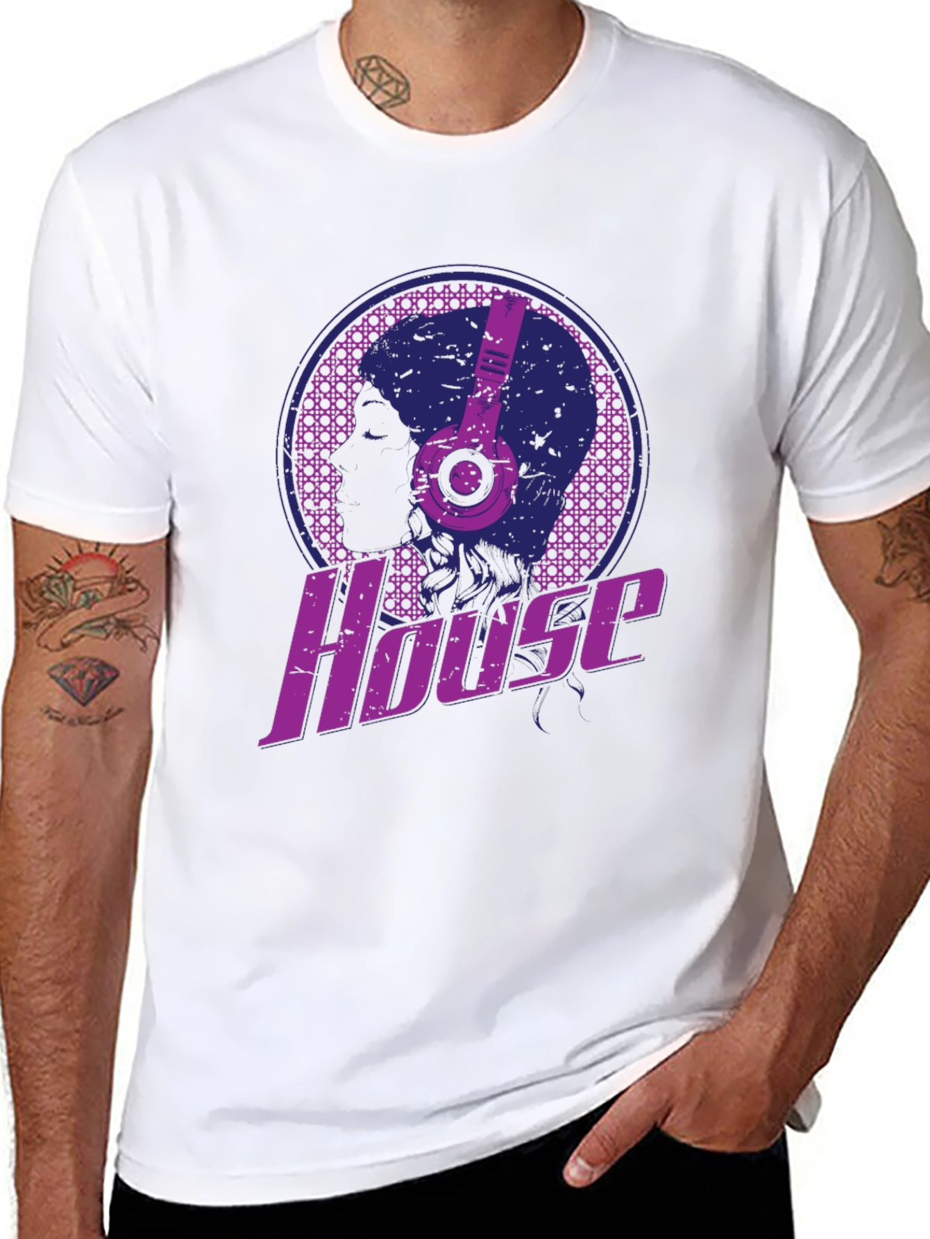 House Music T-Shirt - DJ Headphones Graphic Tee