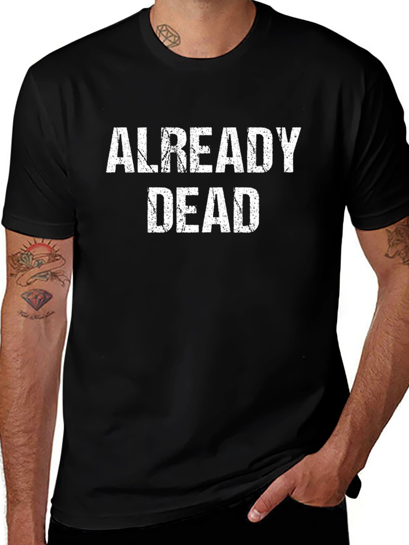 Already Dead Graphic T-Shirt - Black Cotton Tee