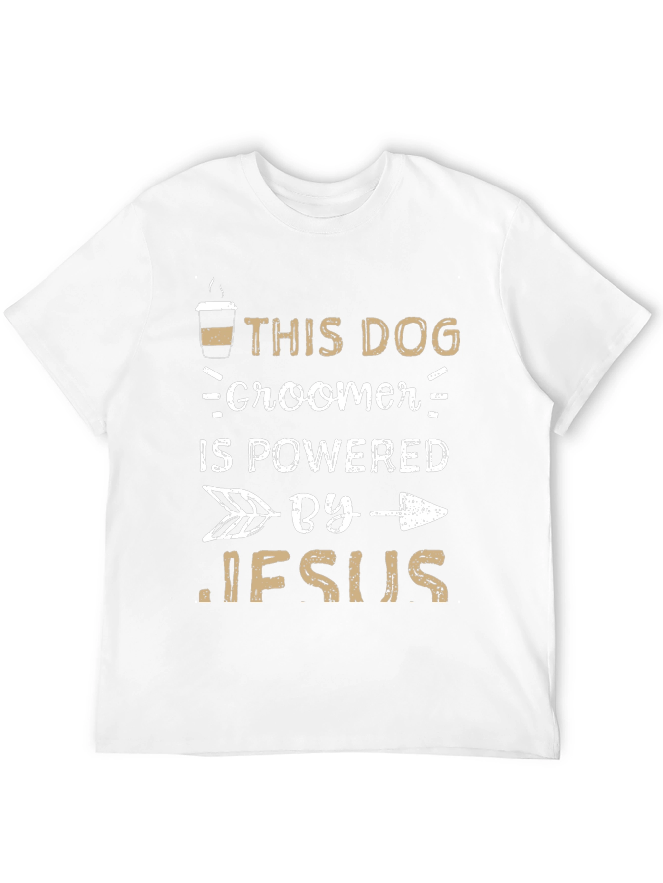 Dog Groomer Powered By Jesus T-Shirt