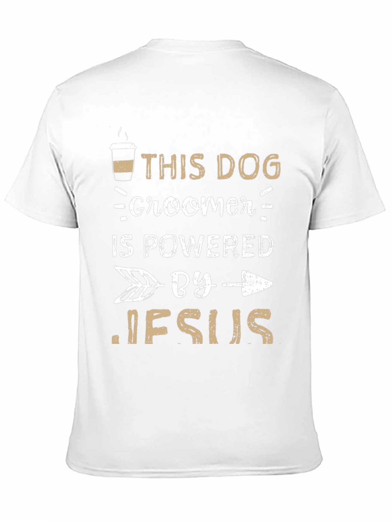 Dog Groomer Powered By Jesus T-Shirt