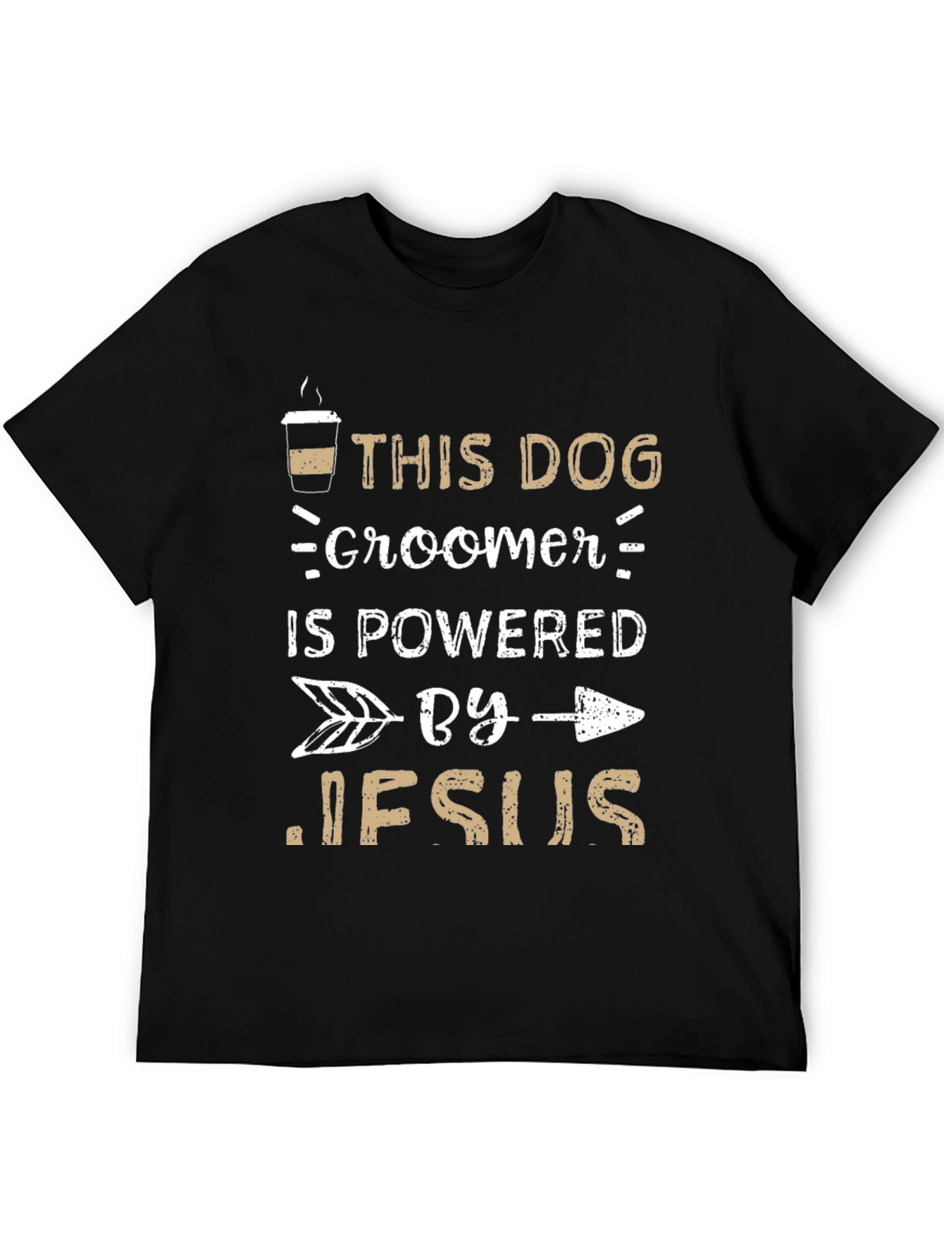 Dog Groomer Powered By Jesus T-Shirt