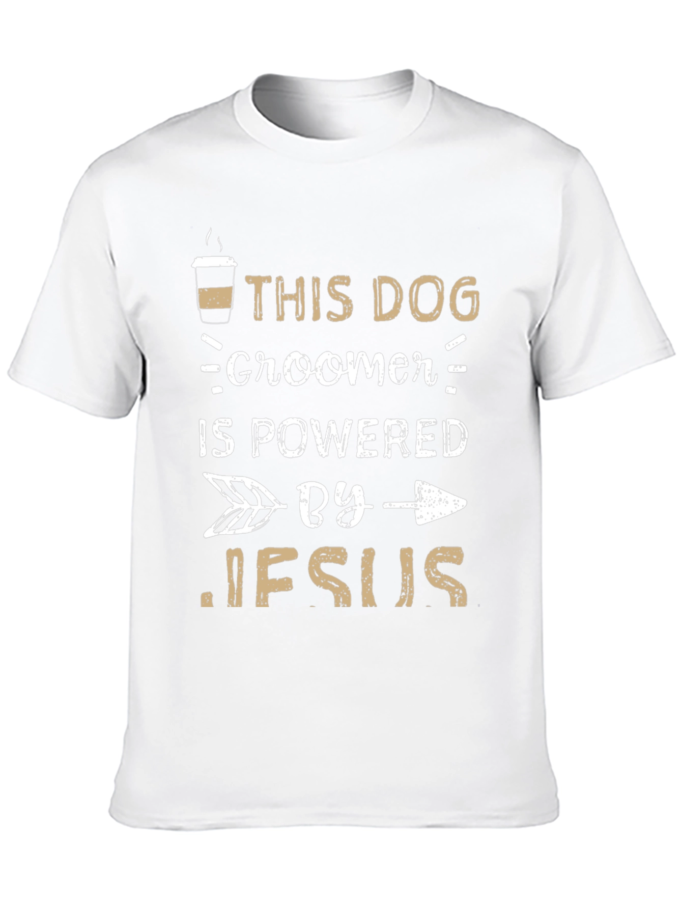 Dog Groomer Powered By Jesus T-Shirt