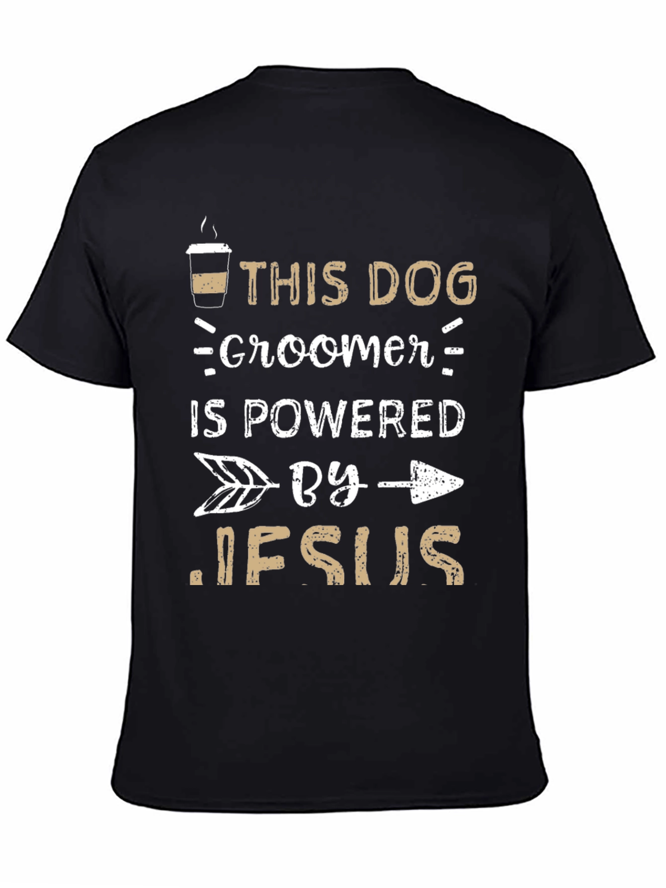 Dog Groomer Powered By Jesus T-Shirt
