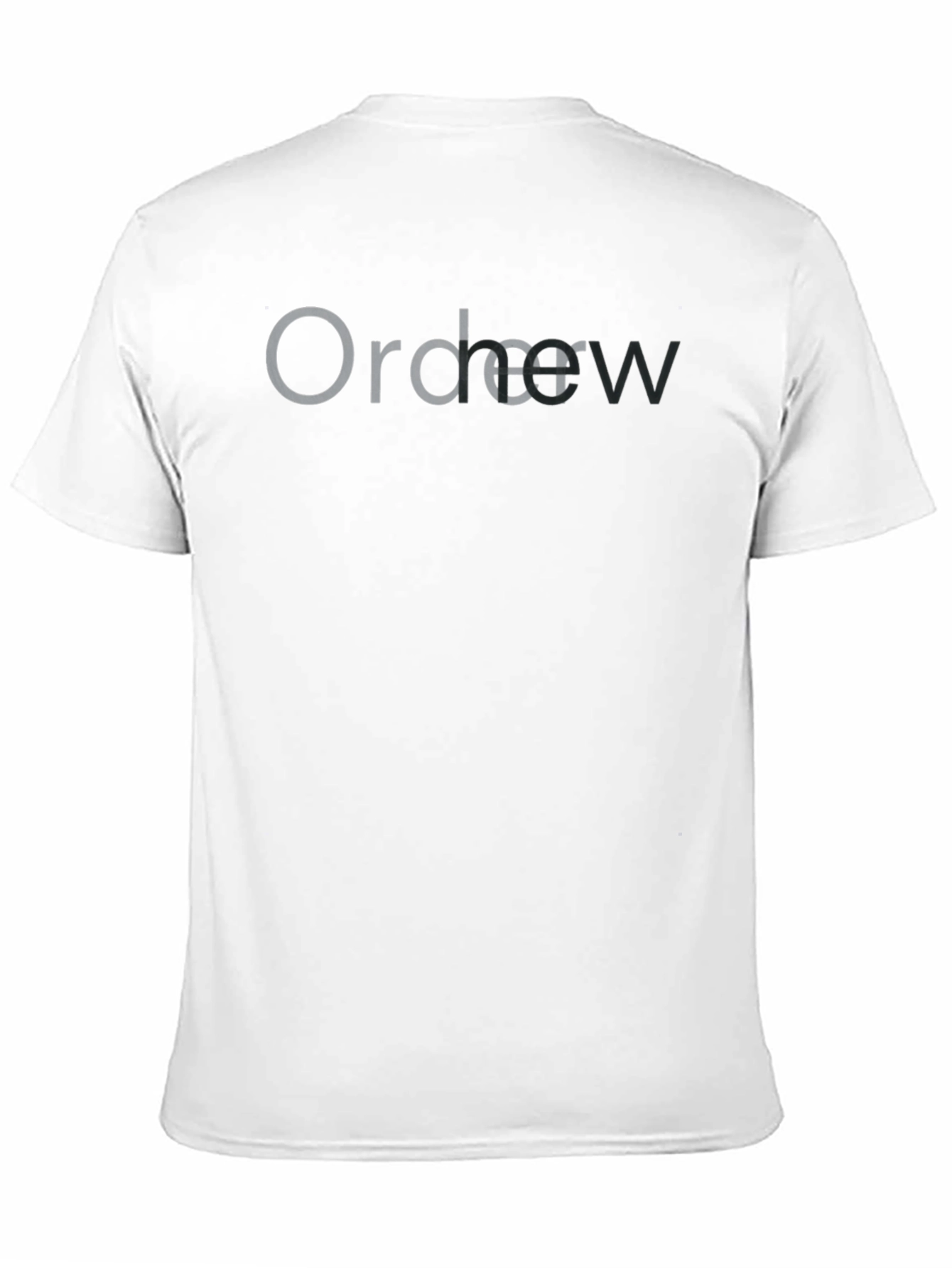 Trendy Black T-Shirt with Modern Graphic Design