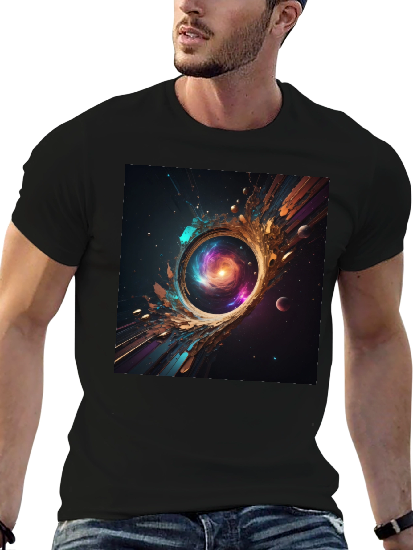 Cosmic Galaxy Portal T-Shirt