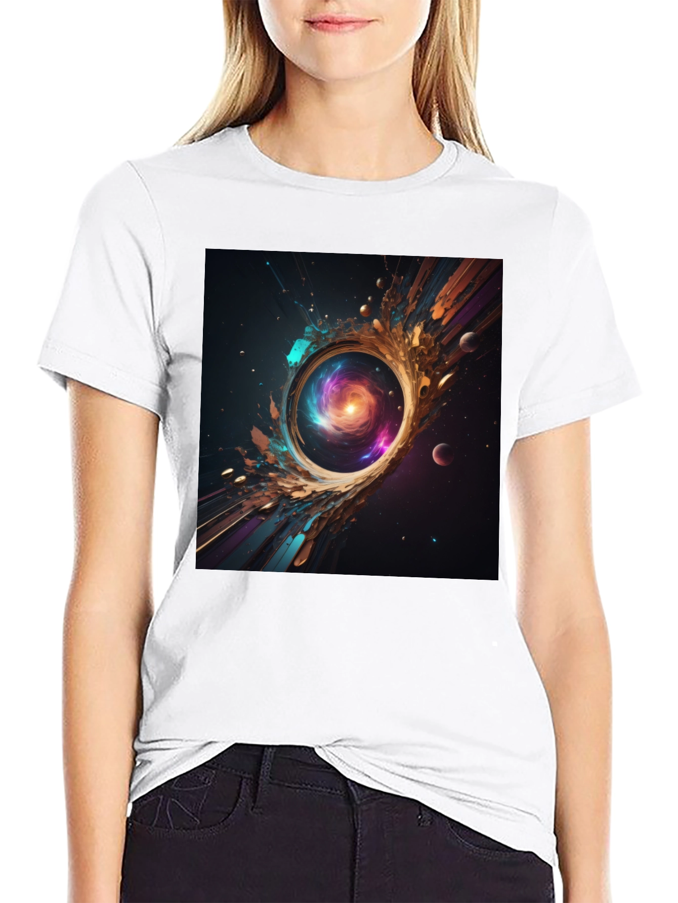 Cosmic Galaxy Portal T-Shirt