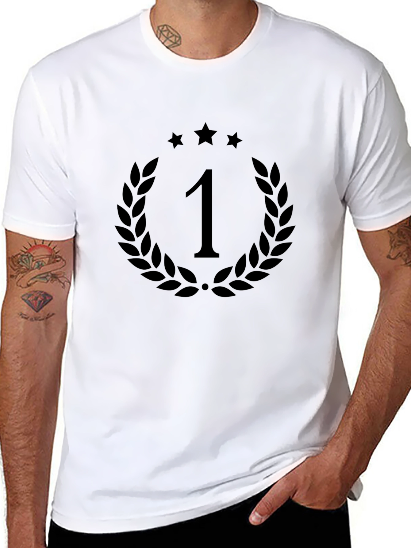 Champion No. 1 Black T-Shirt