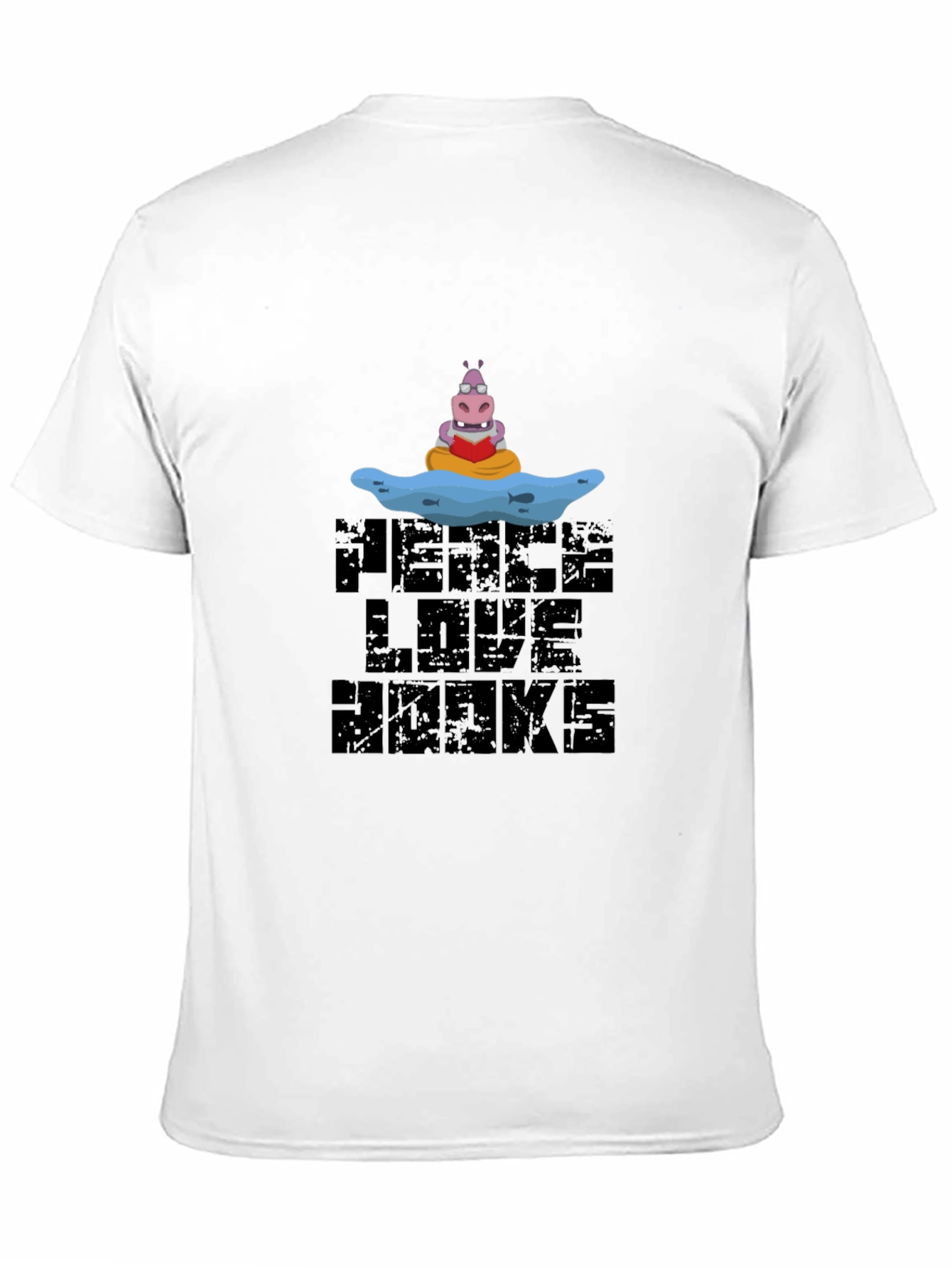 Peace Love Hawks Black Graphic Tee