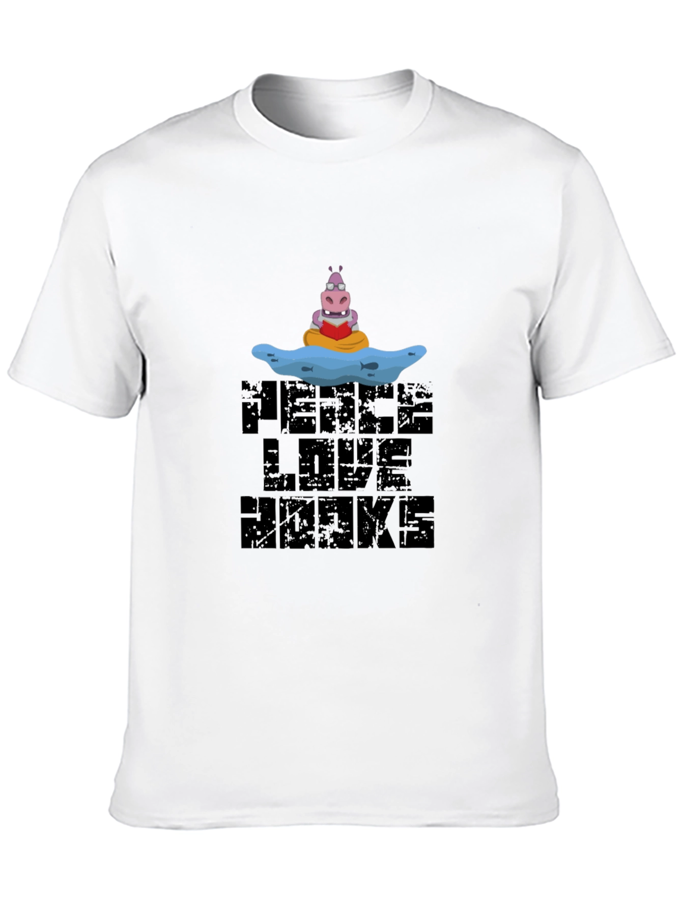 Peace Love Hawks Black Graphic Tee