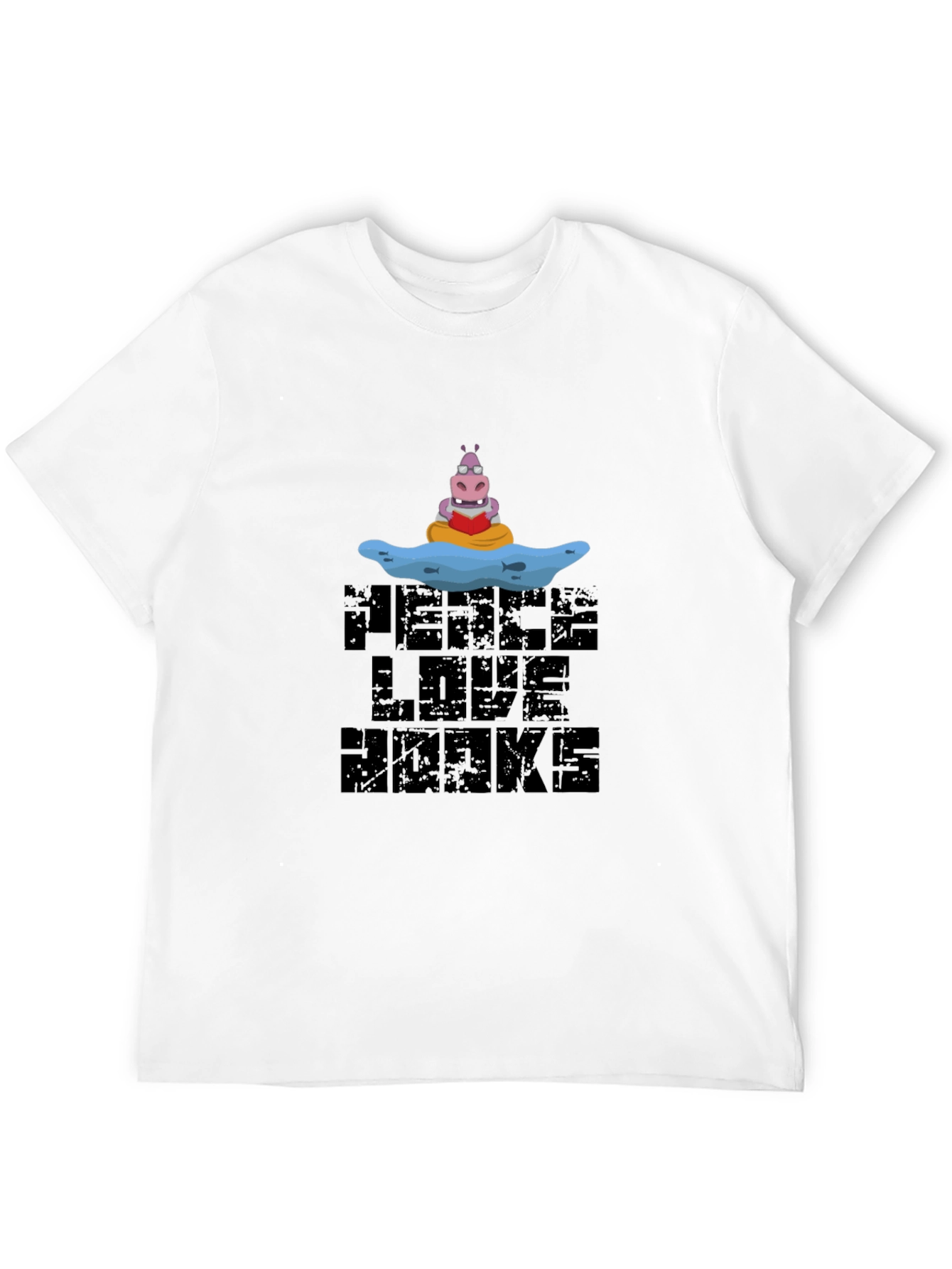 Peace Love Hawks Black Graphic Tee