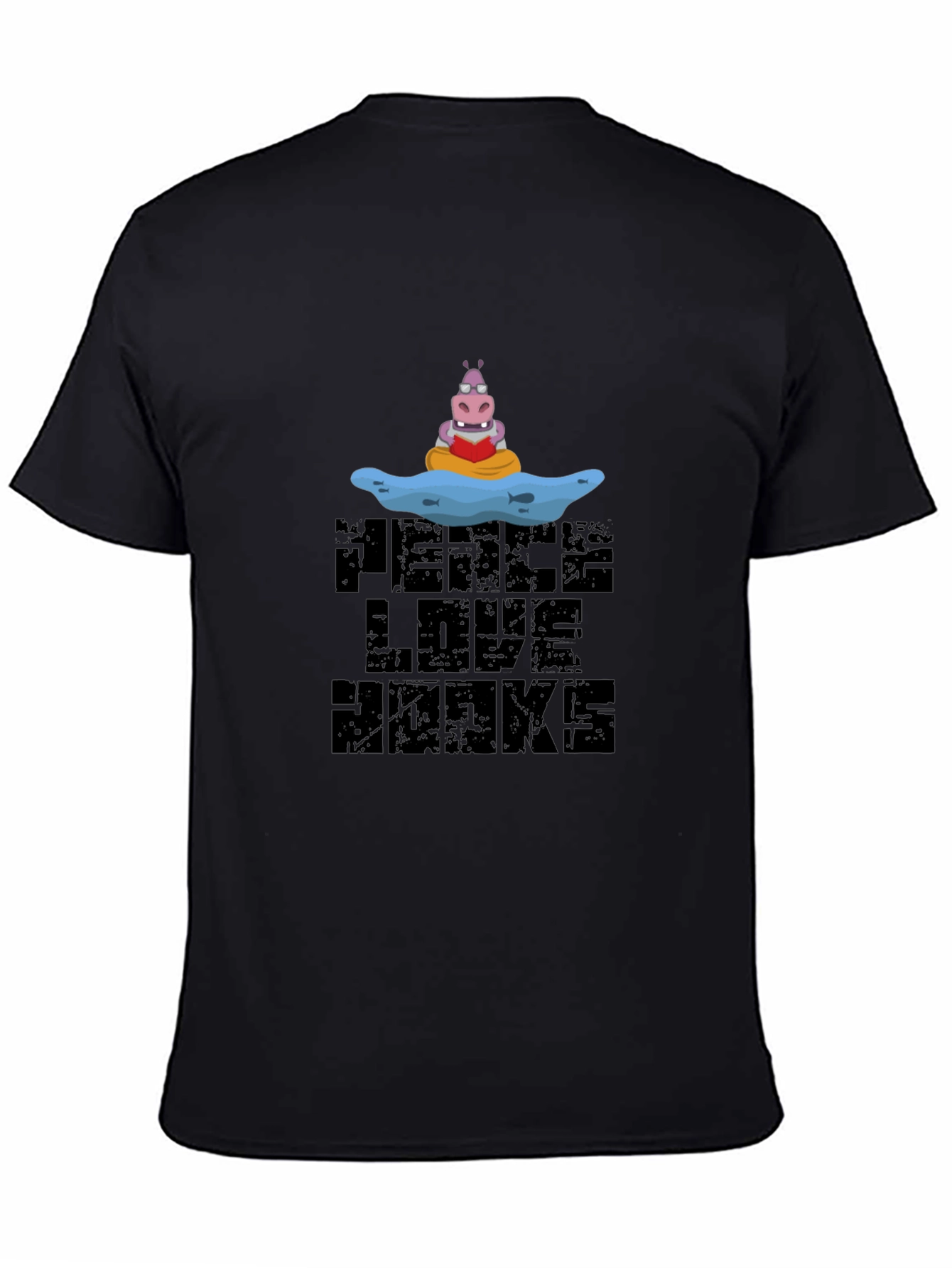 Peace Love Hawks Black Graphic Tee