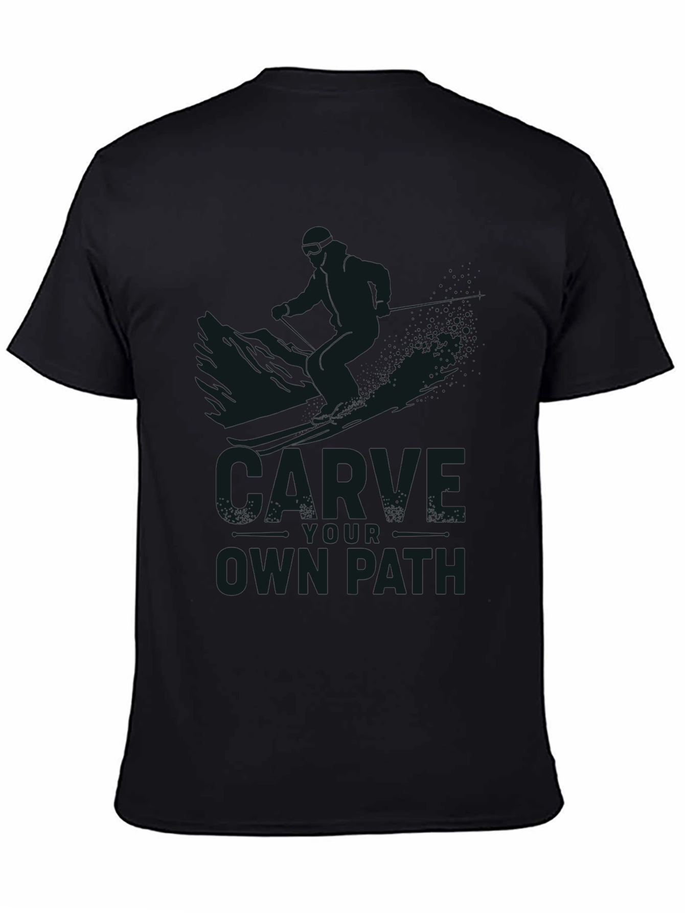 Carve Your Own Path Black T-Shirt