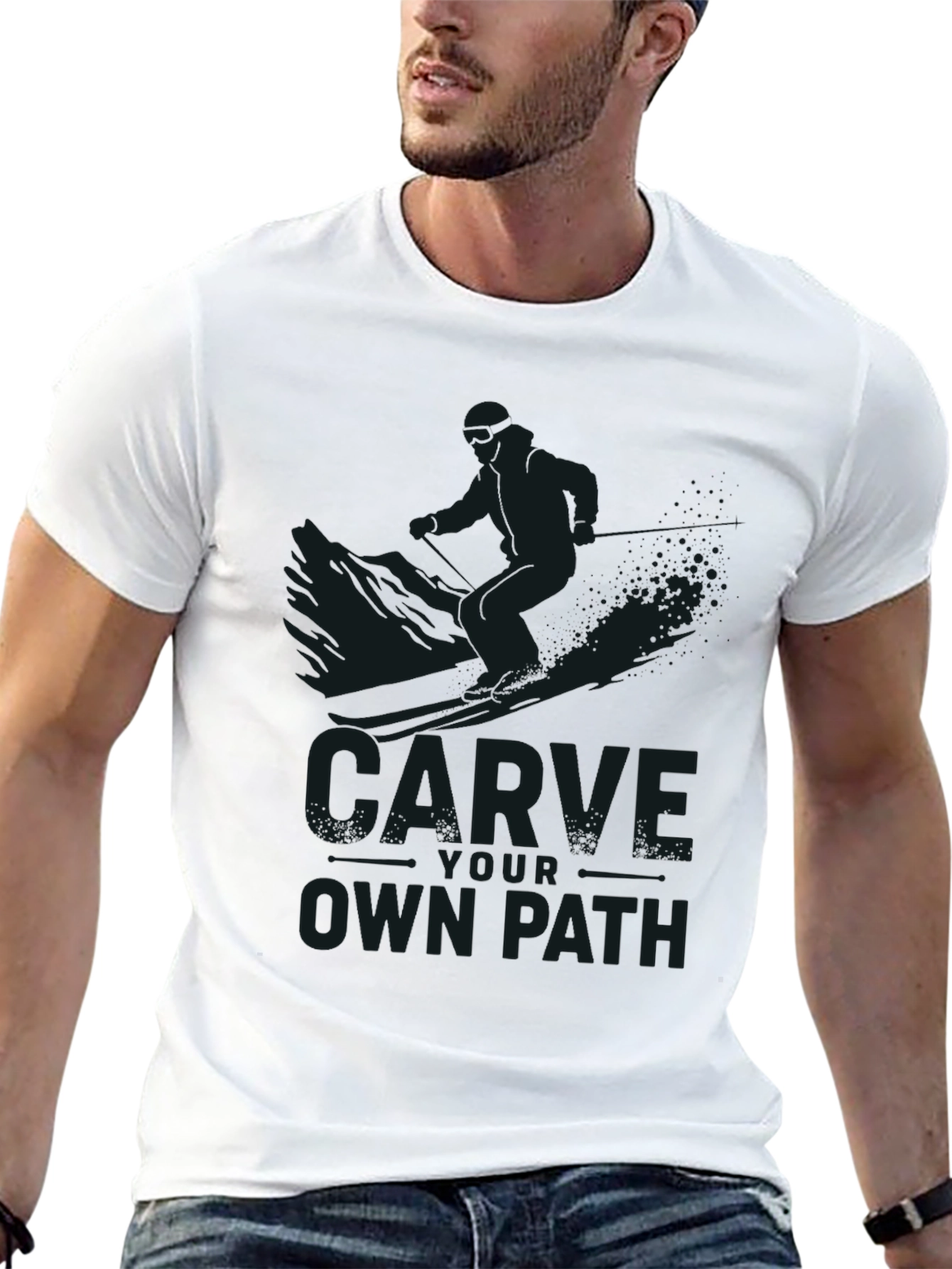 Carve Your Own Path Black T-Shirt