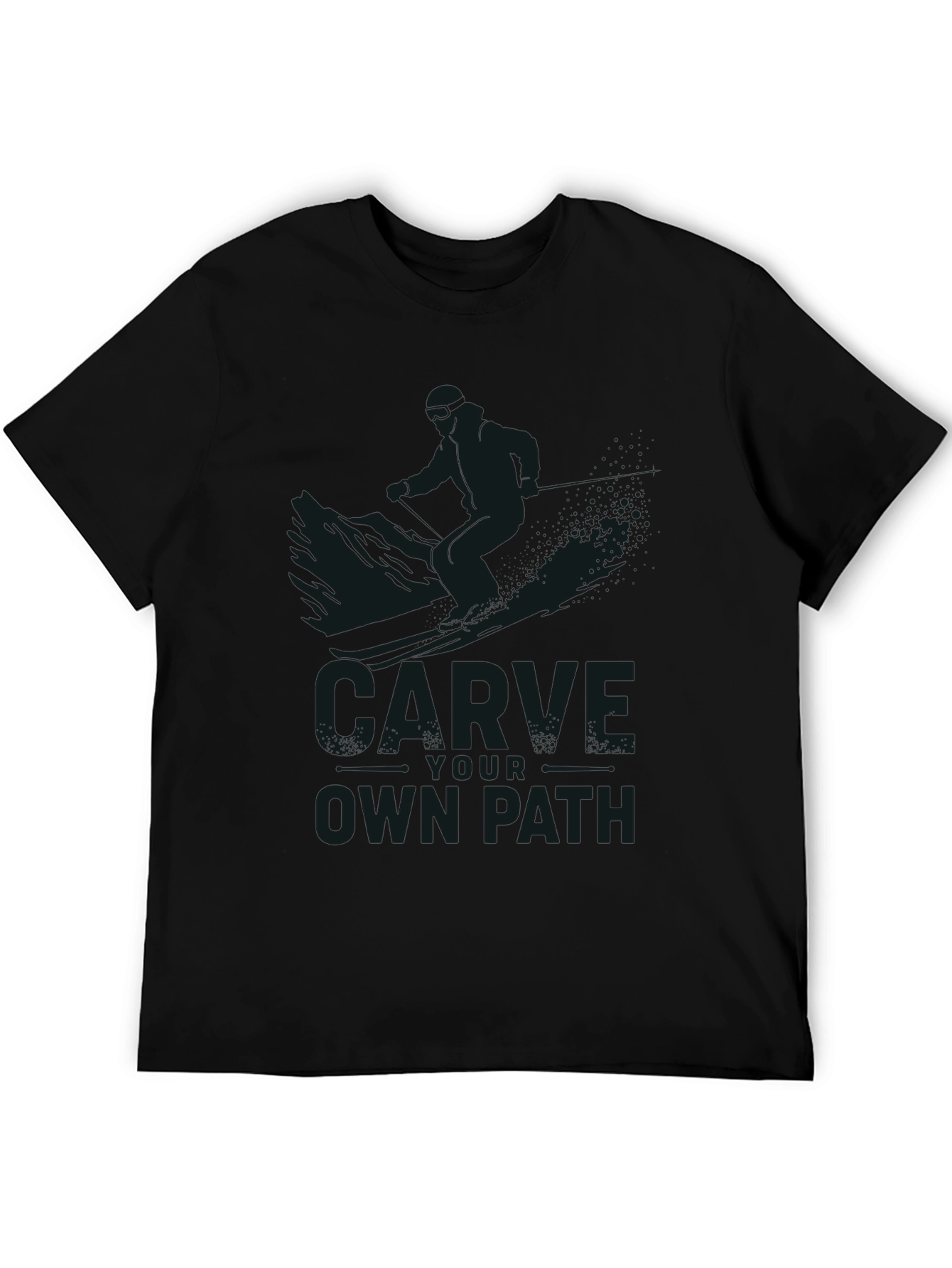 Carve Your Own Path Black T-Shirt