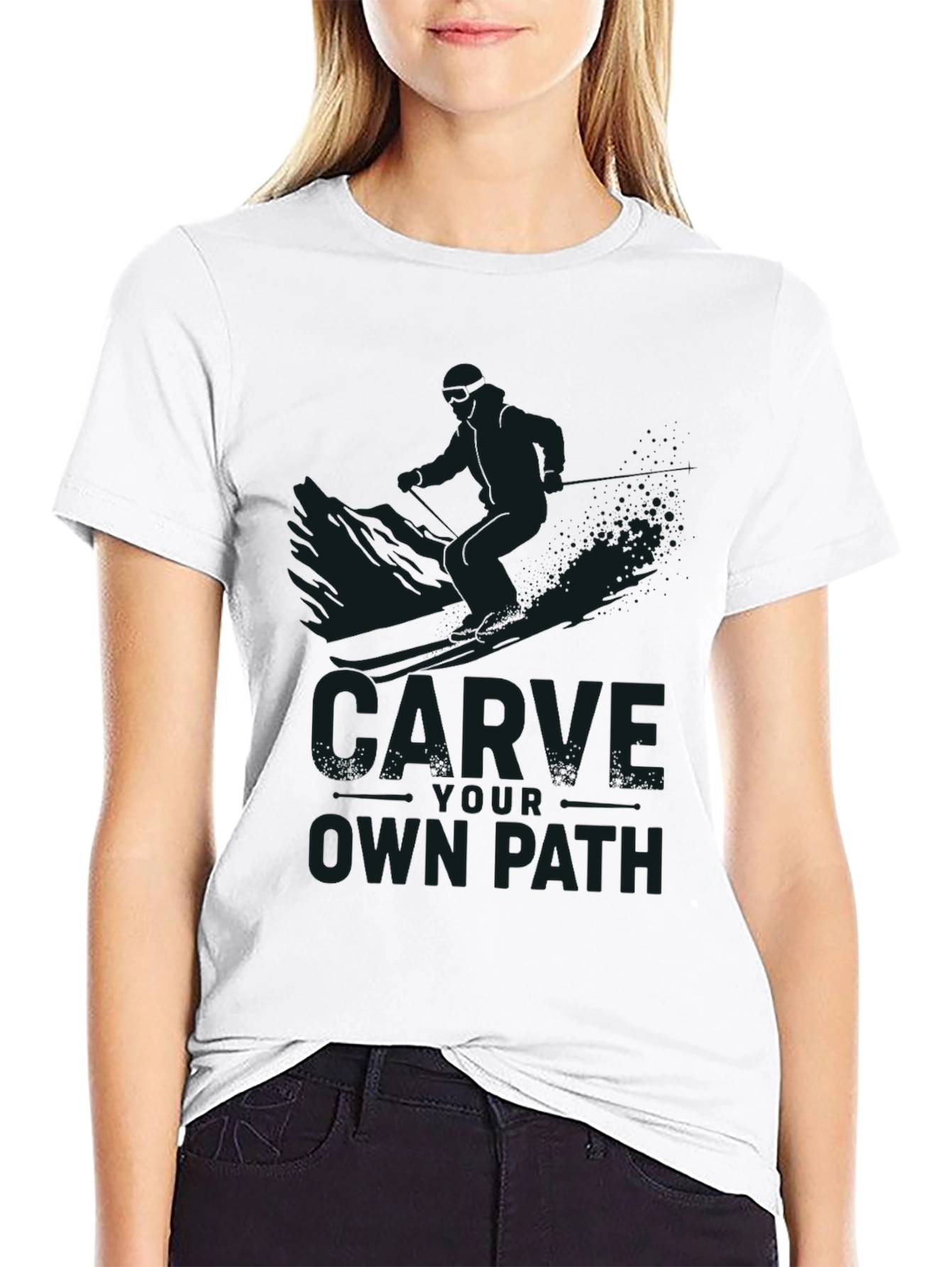 Carve Your Own Path Black T-Shirt