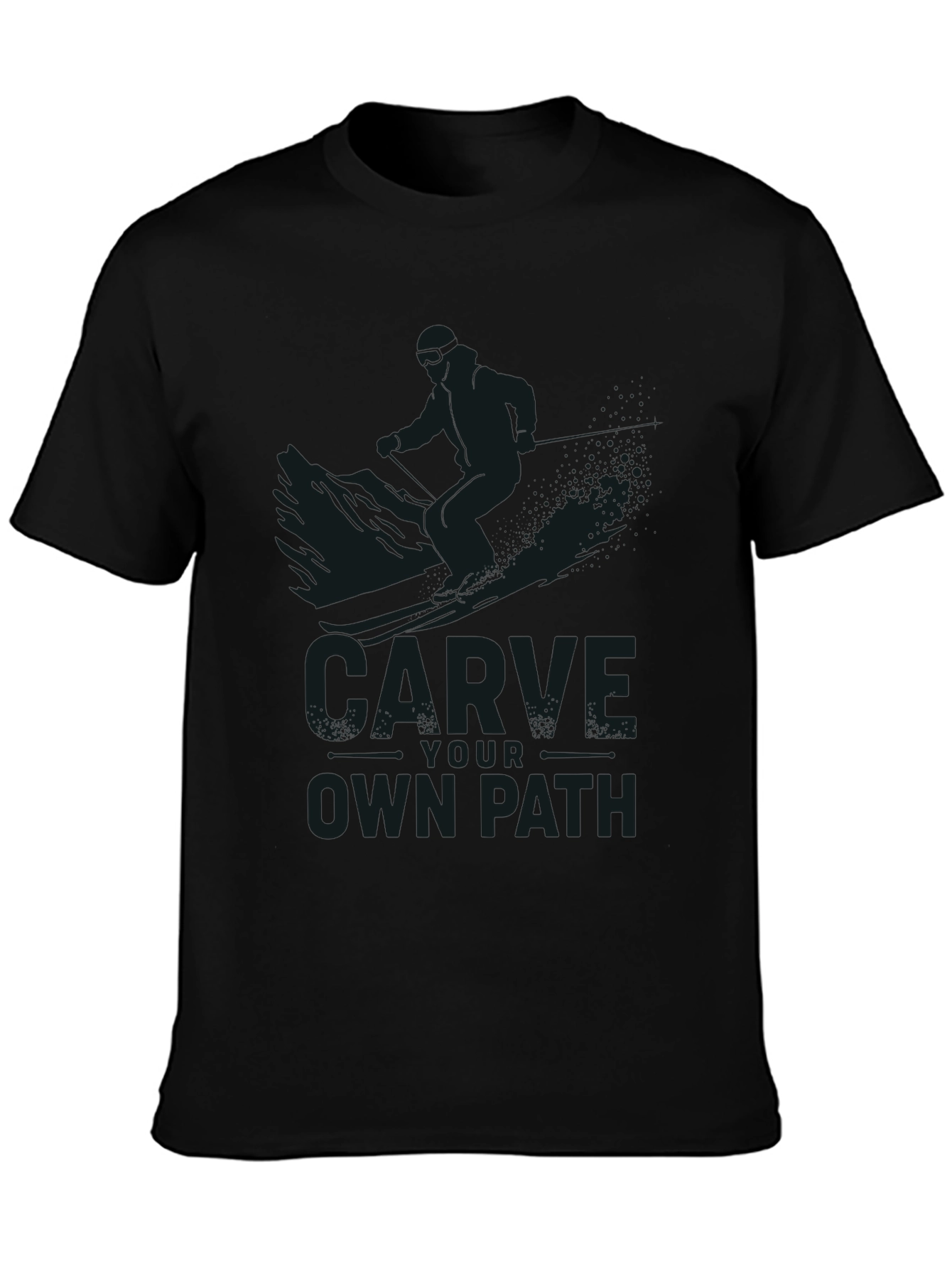 Carve Your Own Path Black T-Shirt