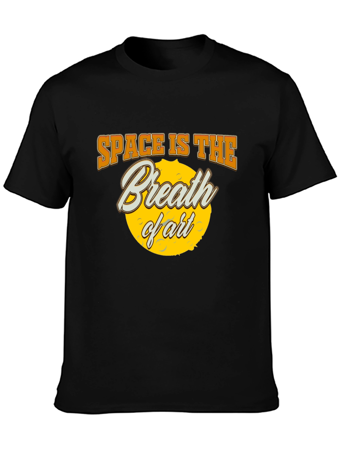 Space is The Breath of Art Black T-Shirt