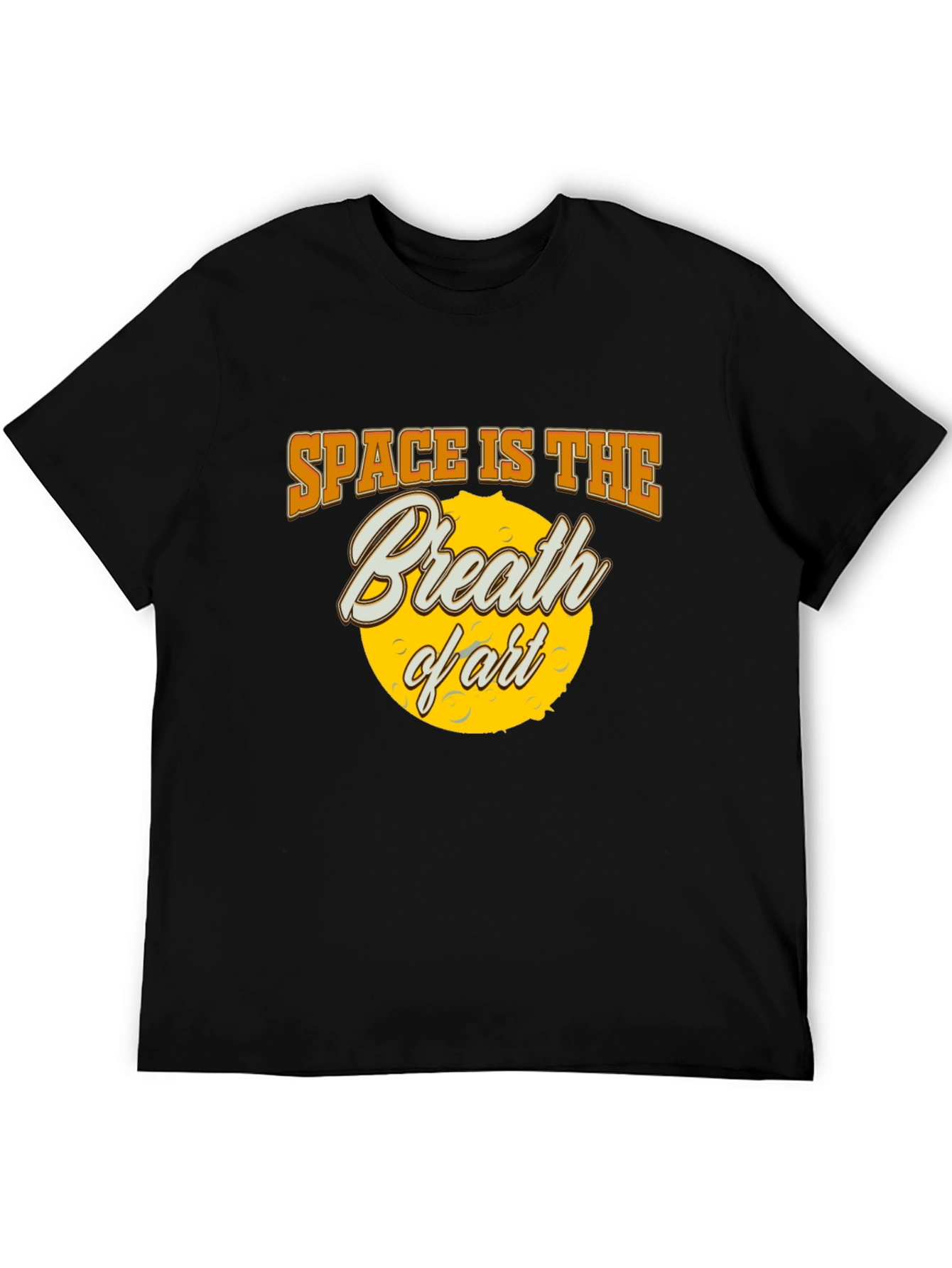 Space is The Breath of Art Black T-Shirt