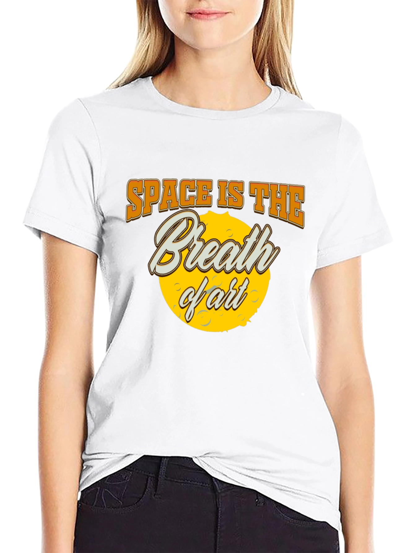 Space is The Breath of Art Black T-Shirt