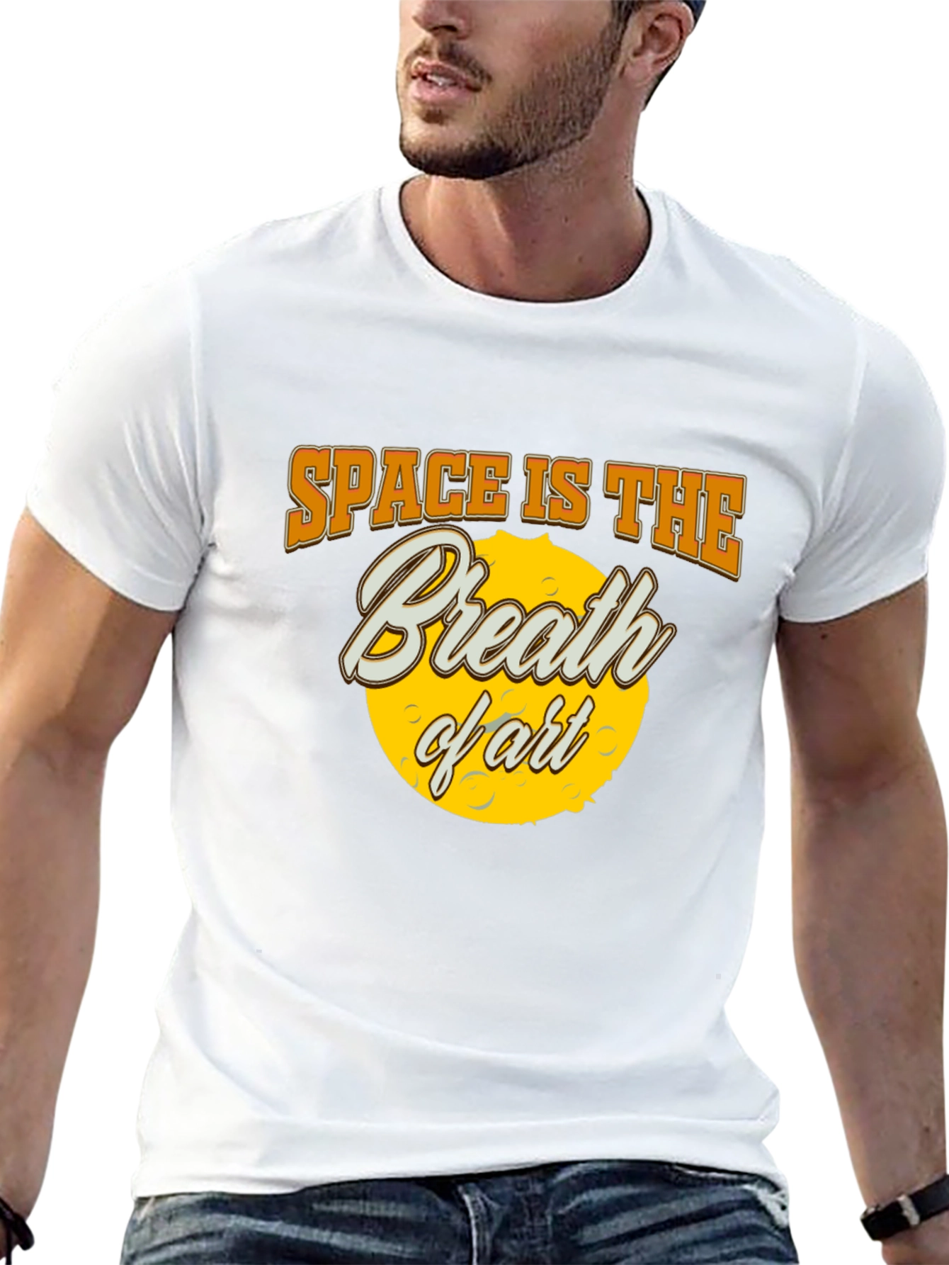 Space is The Breath of Art Black T-Shirt