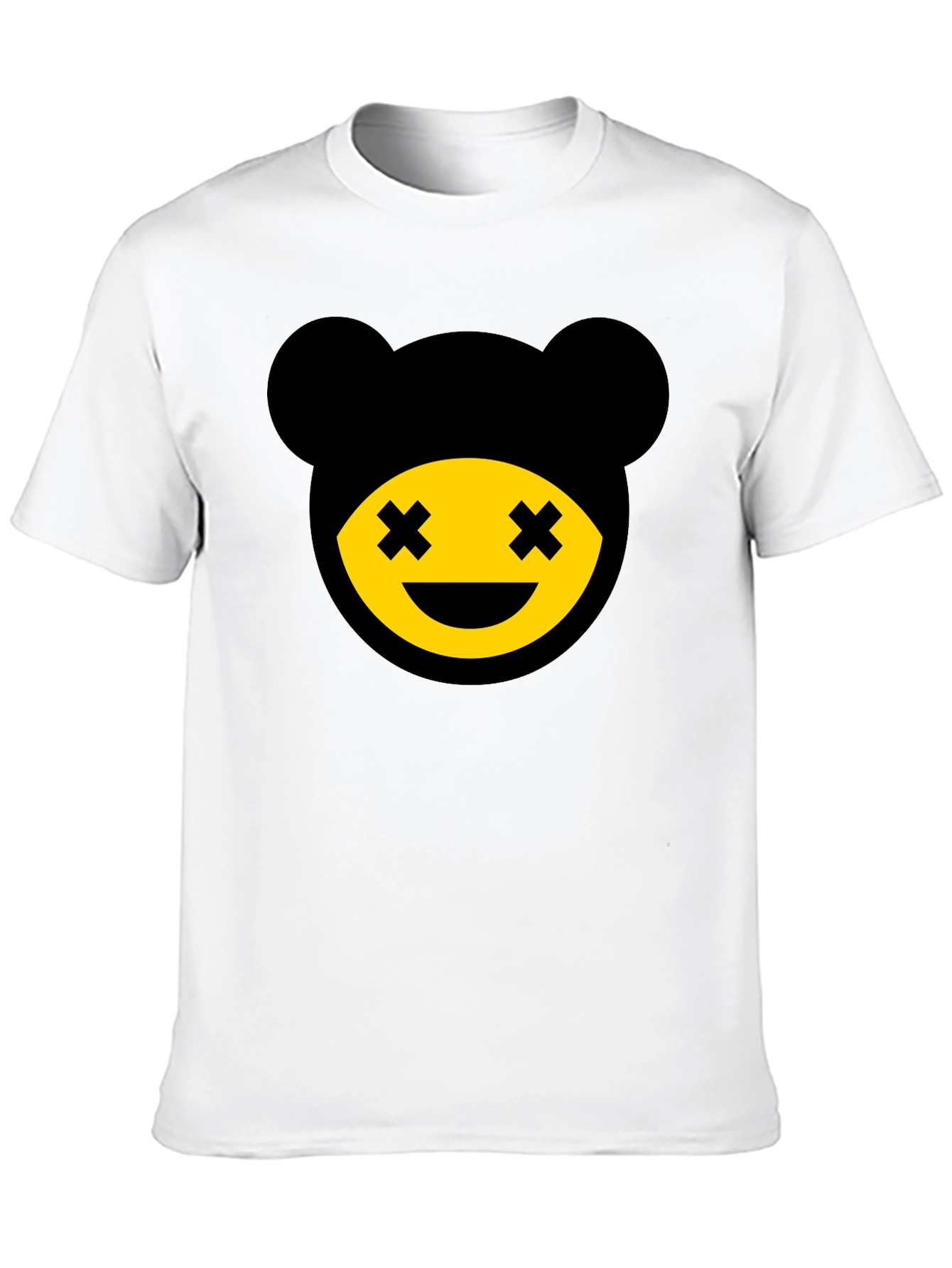 Graphic Bear Tee - Mens Black Crew Neck T-Shirt