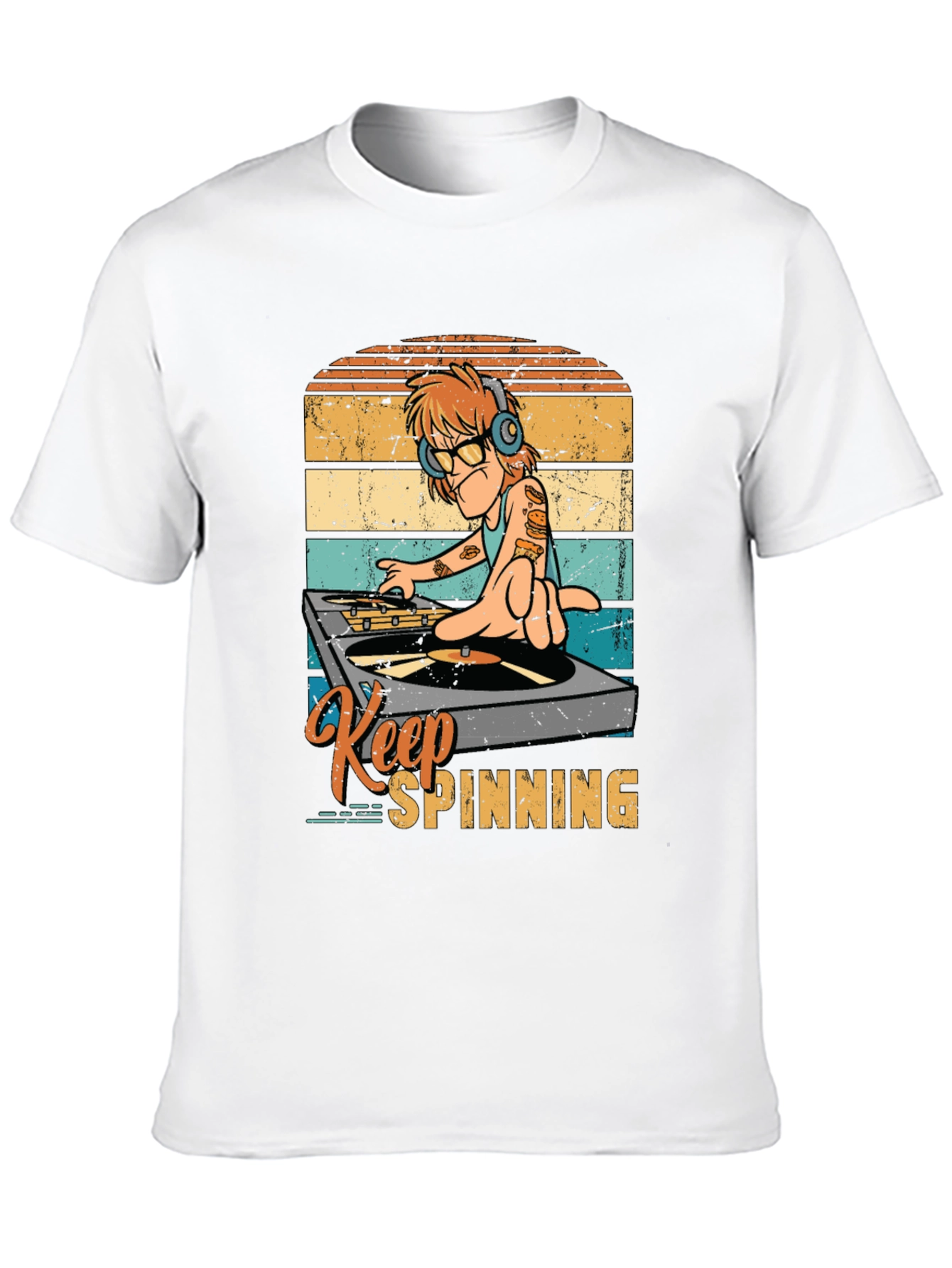 Keep Spinning DJ Graphic Tee