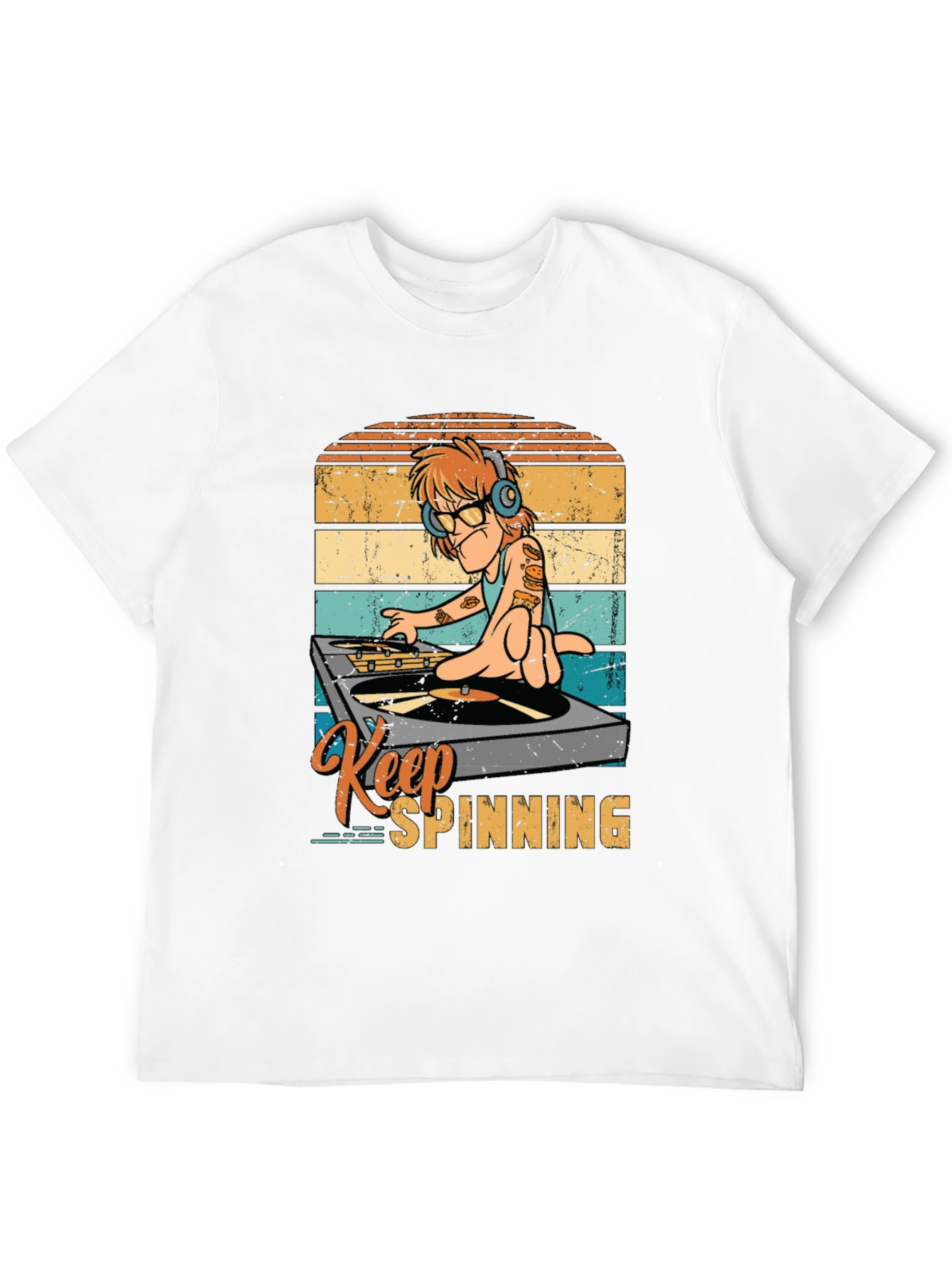 Keep Spinning DJ Graphic Tee