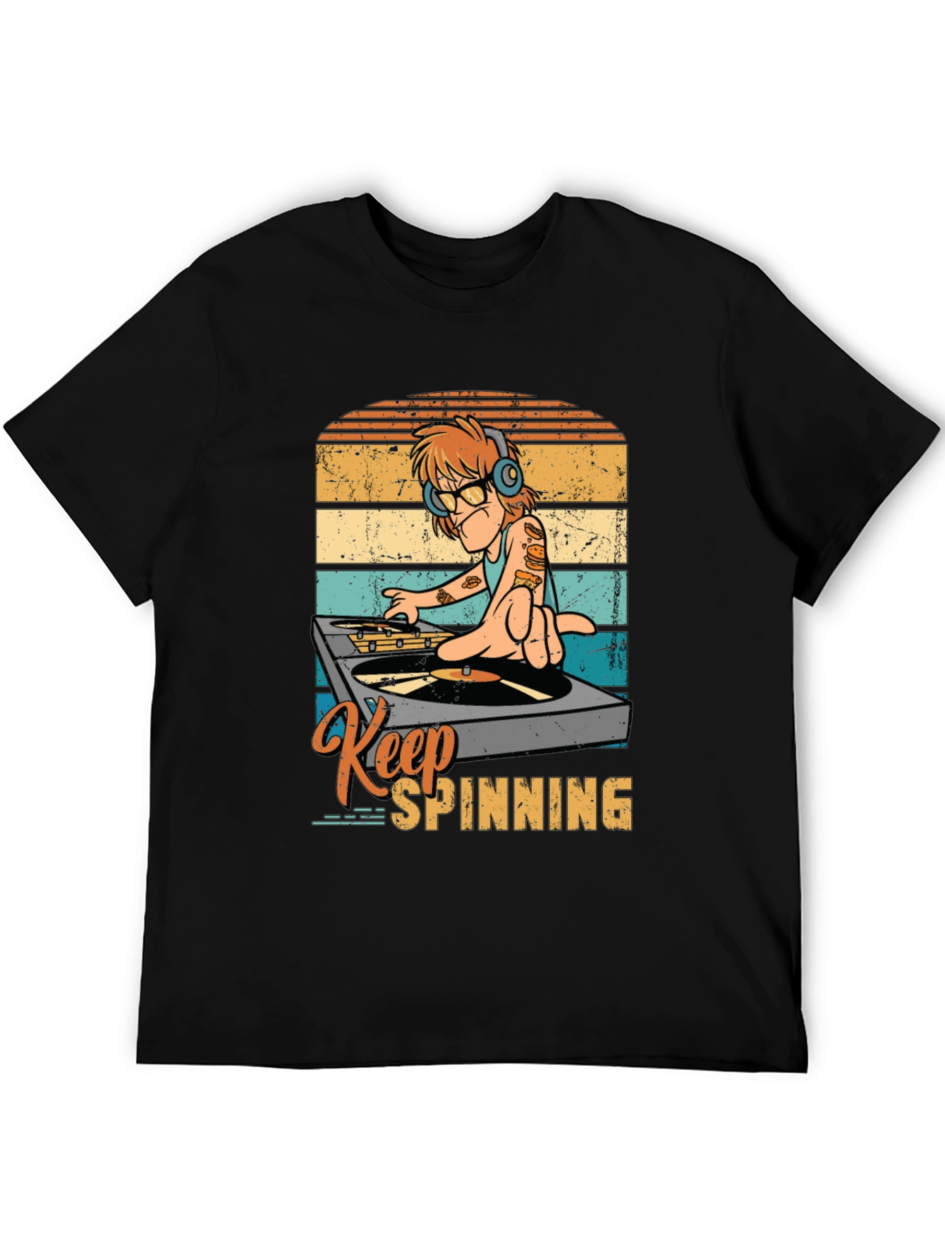 Keep Spinning DJ Graphic Tee