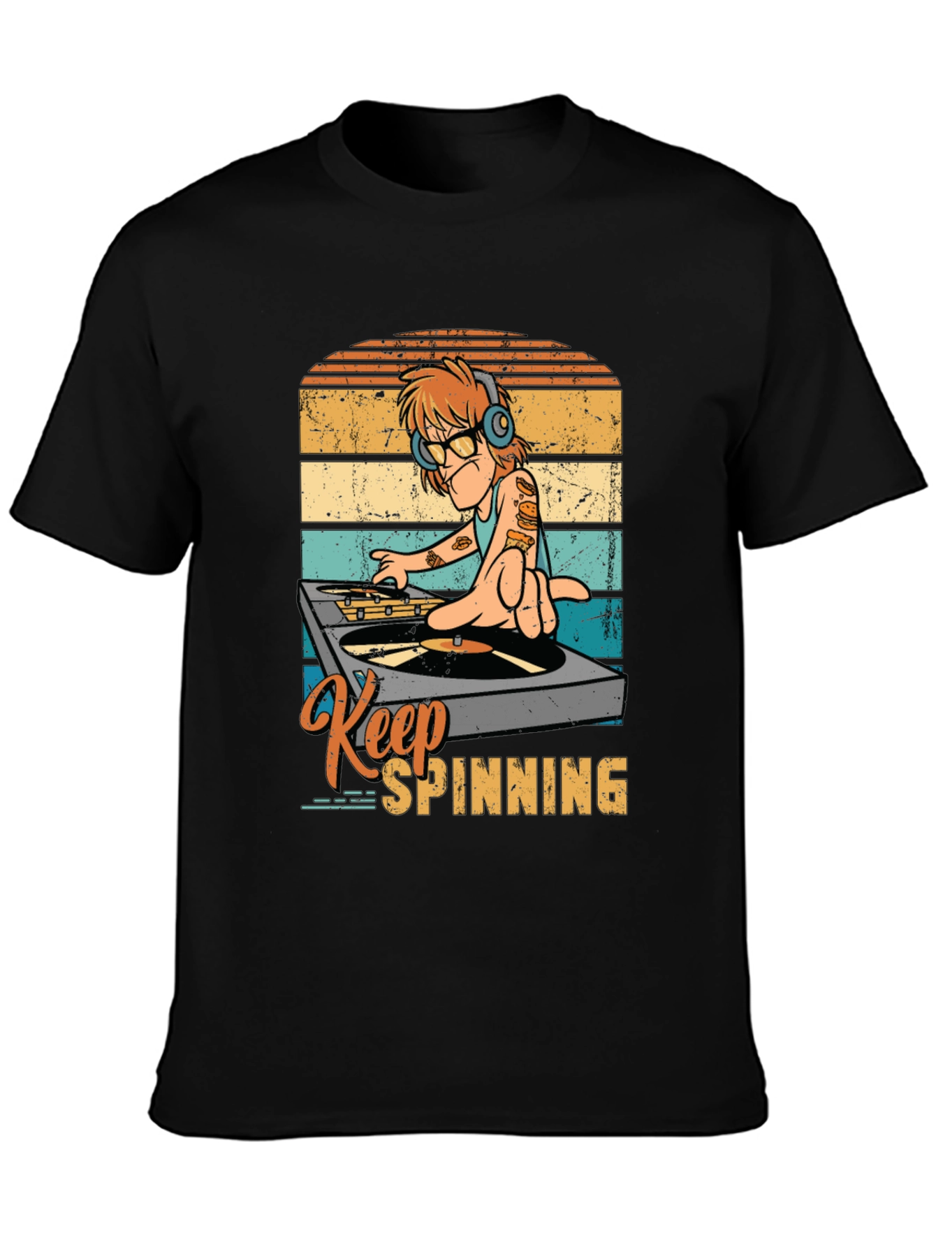 Keep Spinning DJ Graphic Tee