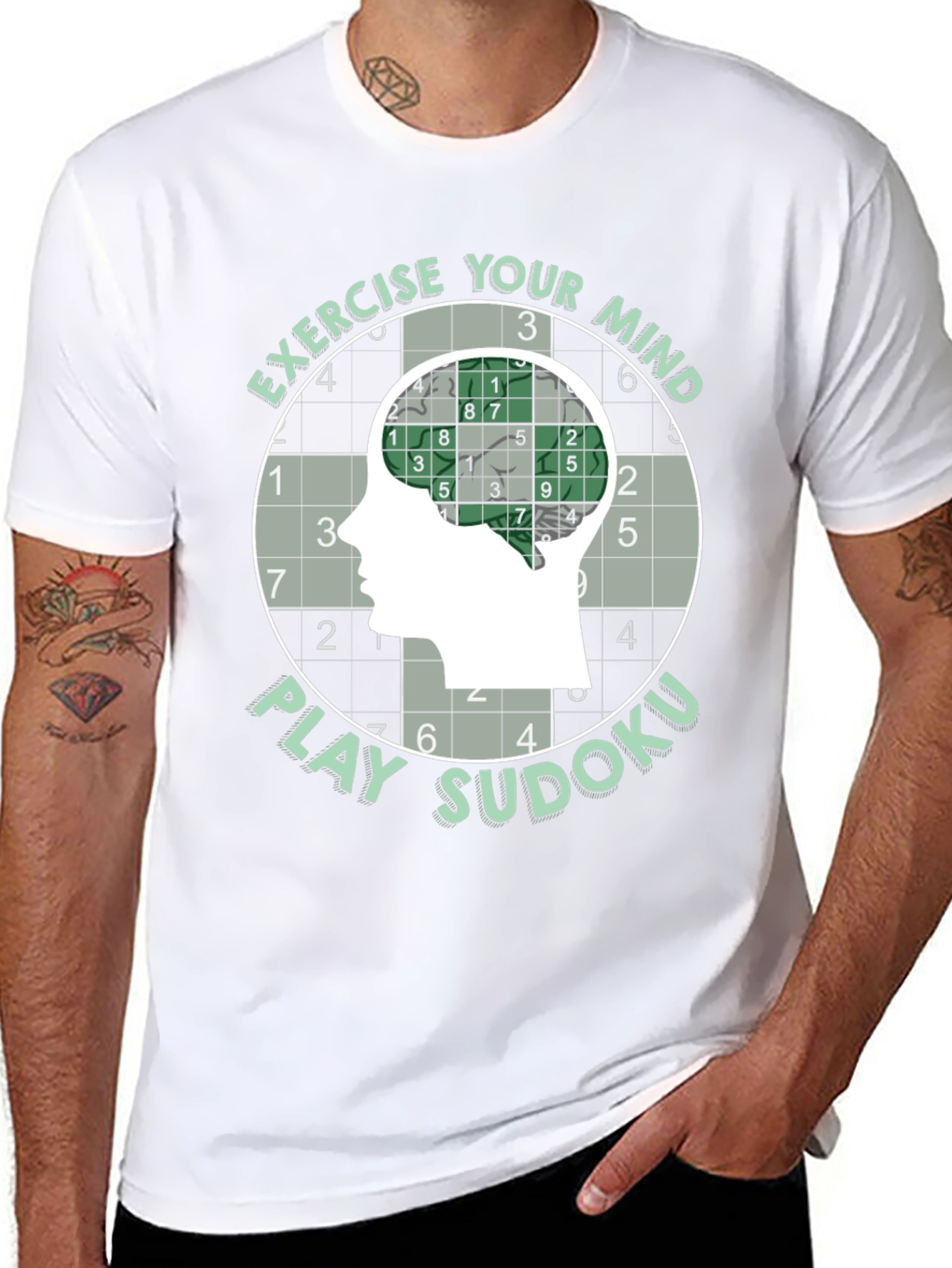 Exercise Your Mind Play Sudoku T-Shirt