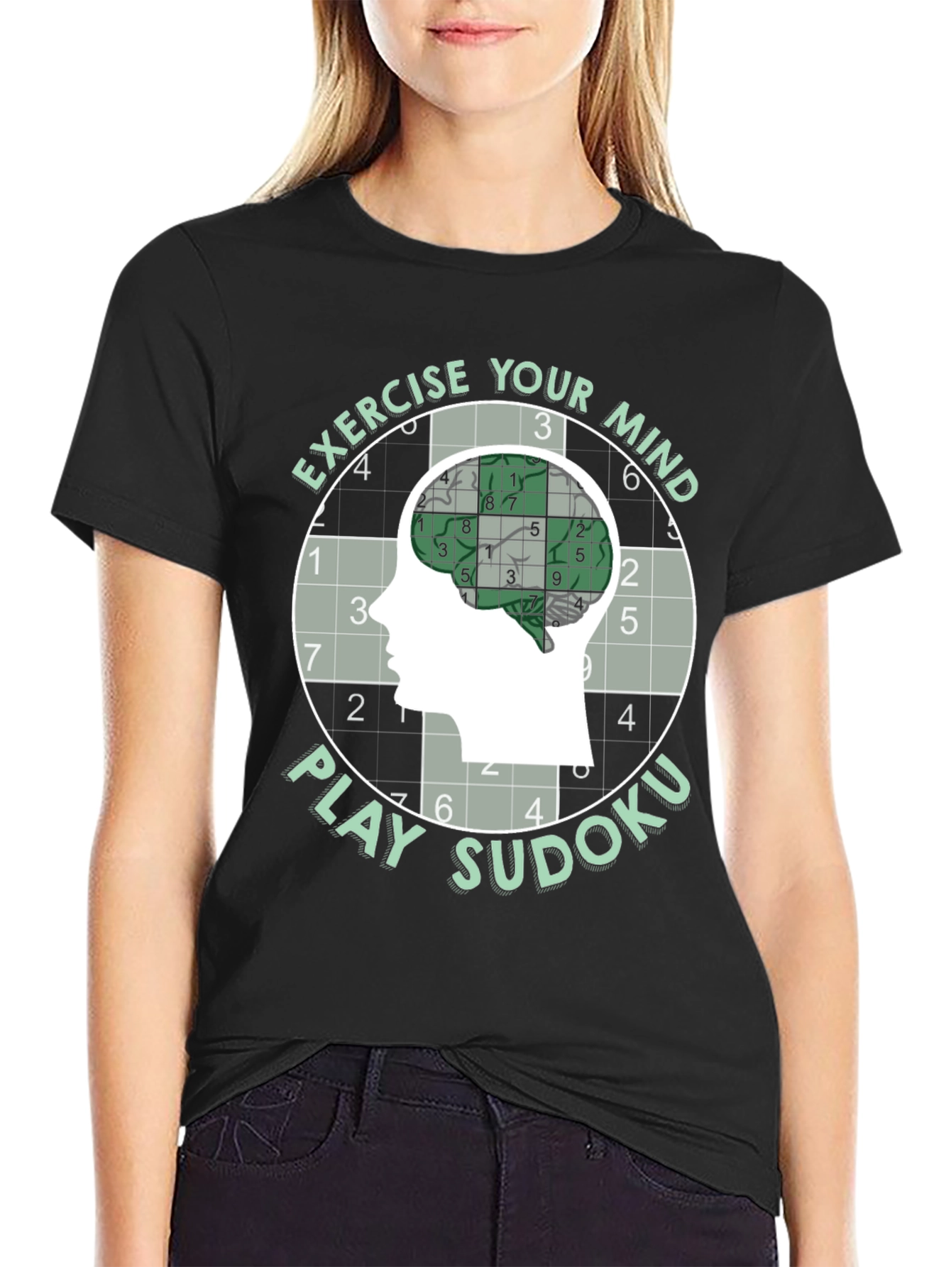Exercise Your Mind Play Sudoku T-Shirt