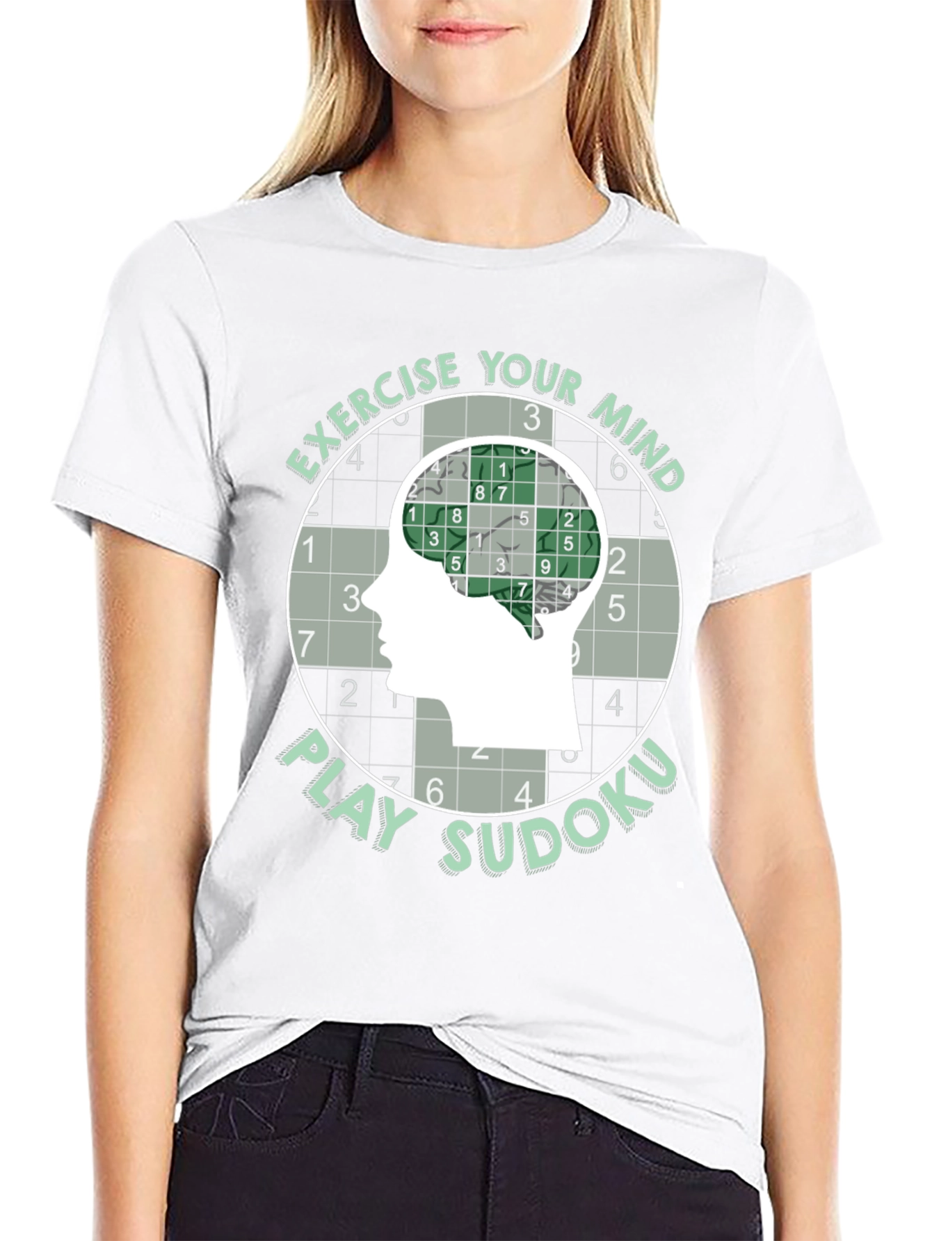 Exercise Your Mind Play Sudoku T-Shirt