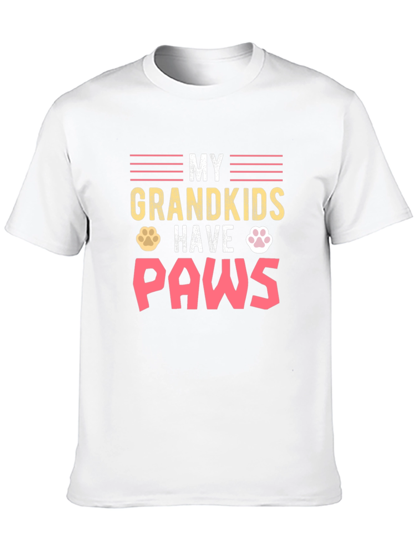 My Grandkids Have Paws Black T-Shirt