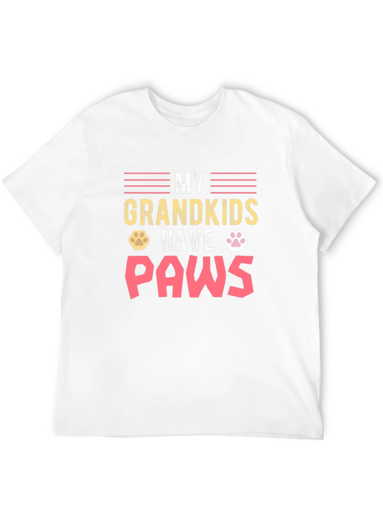 My Grandkids Have Paws Black T-Shirt